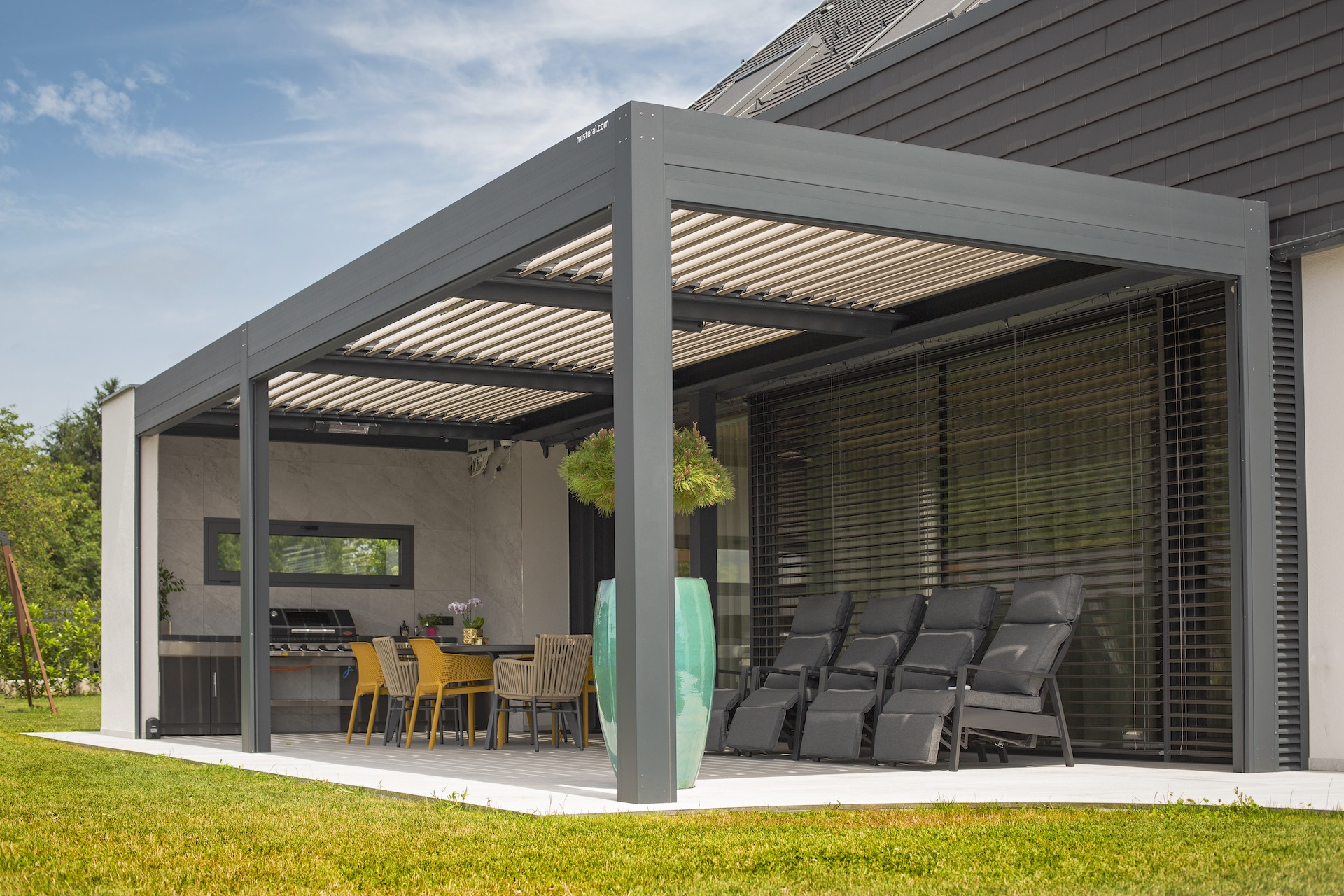 Projekt lamelna pergola MS Krško