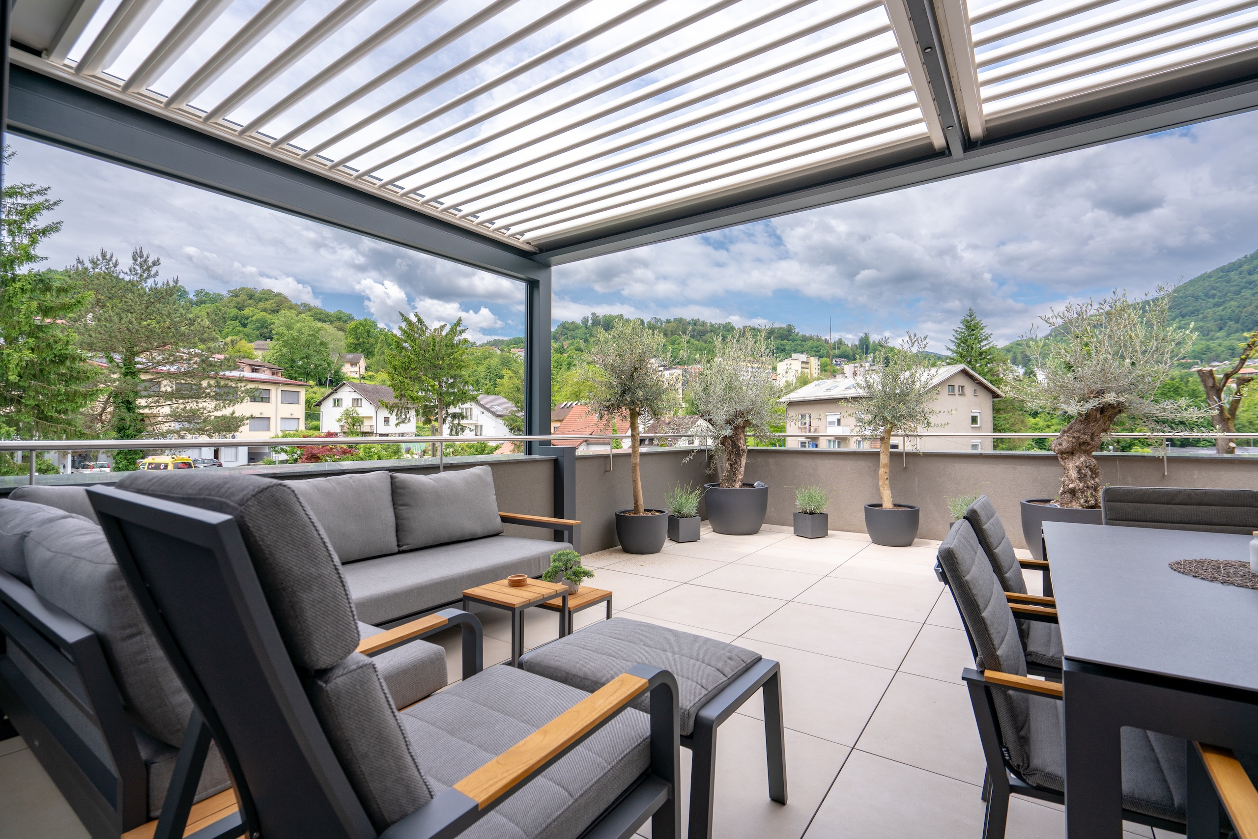 Projekt lamelna pergola ŠB Hrastnik