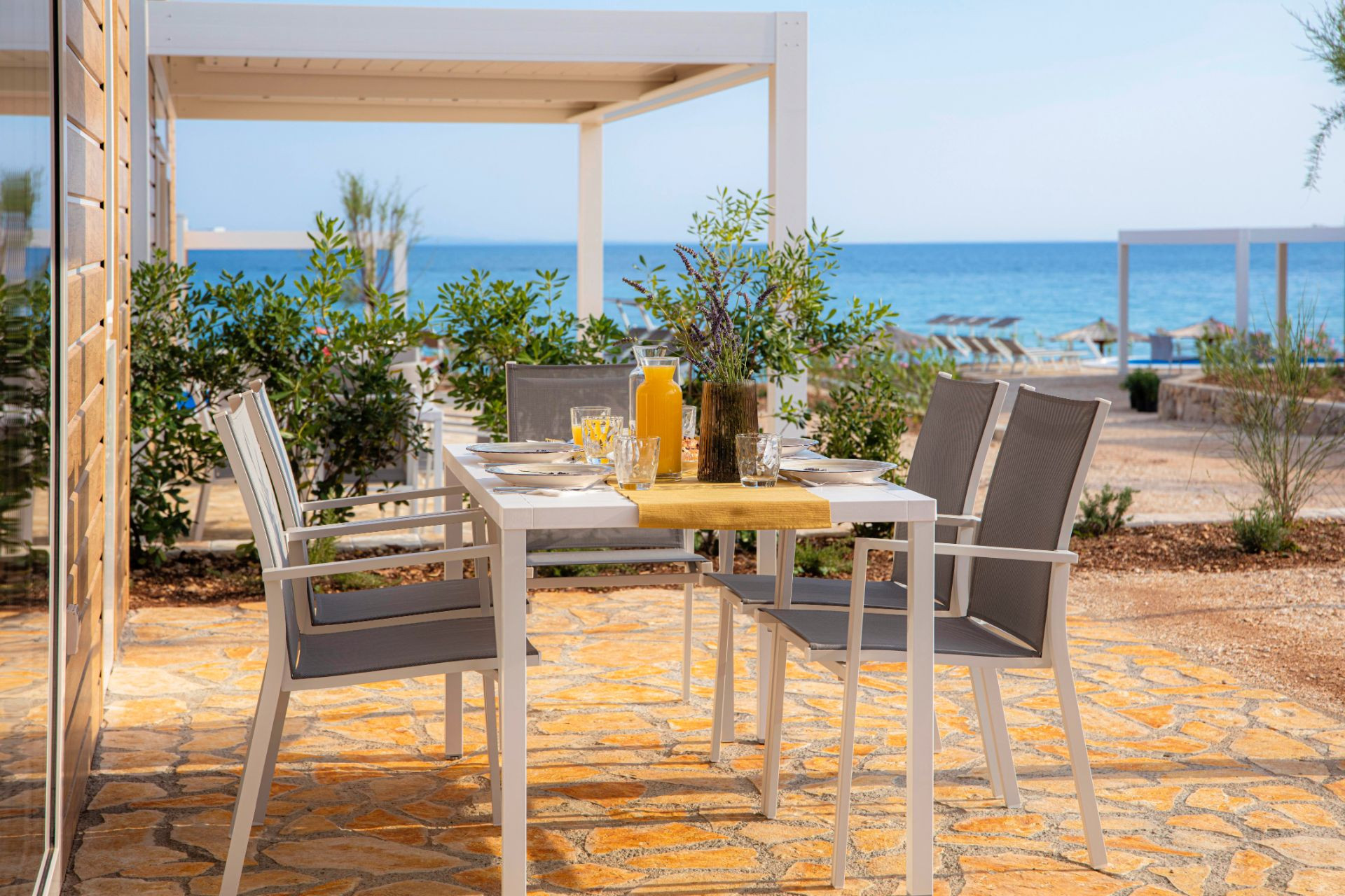 Projekt Terra Park Pag - Lamelna/bioklimatska pergola Misteral - Terasa, brisole, zip rolo