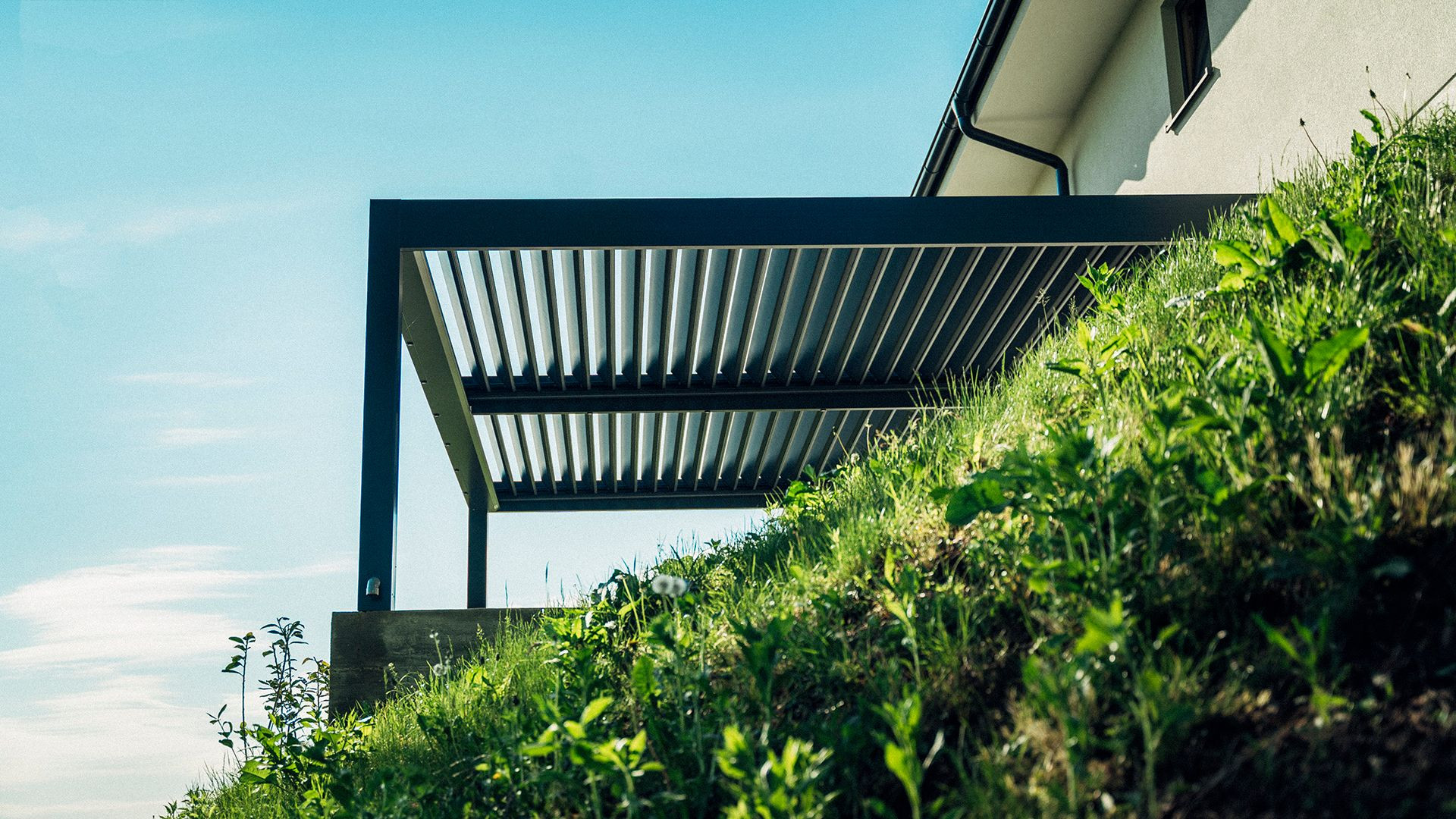 Projekt PČ Krško - Lamelna/bioklimatska pergola Misteral - Terasa, brisole, zip rolo