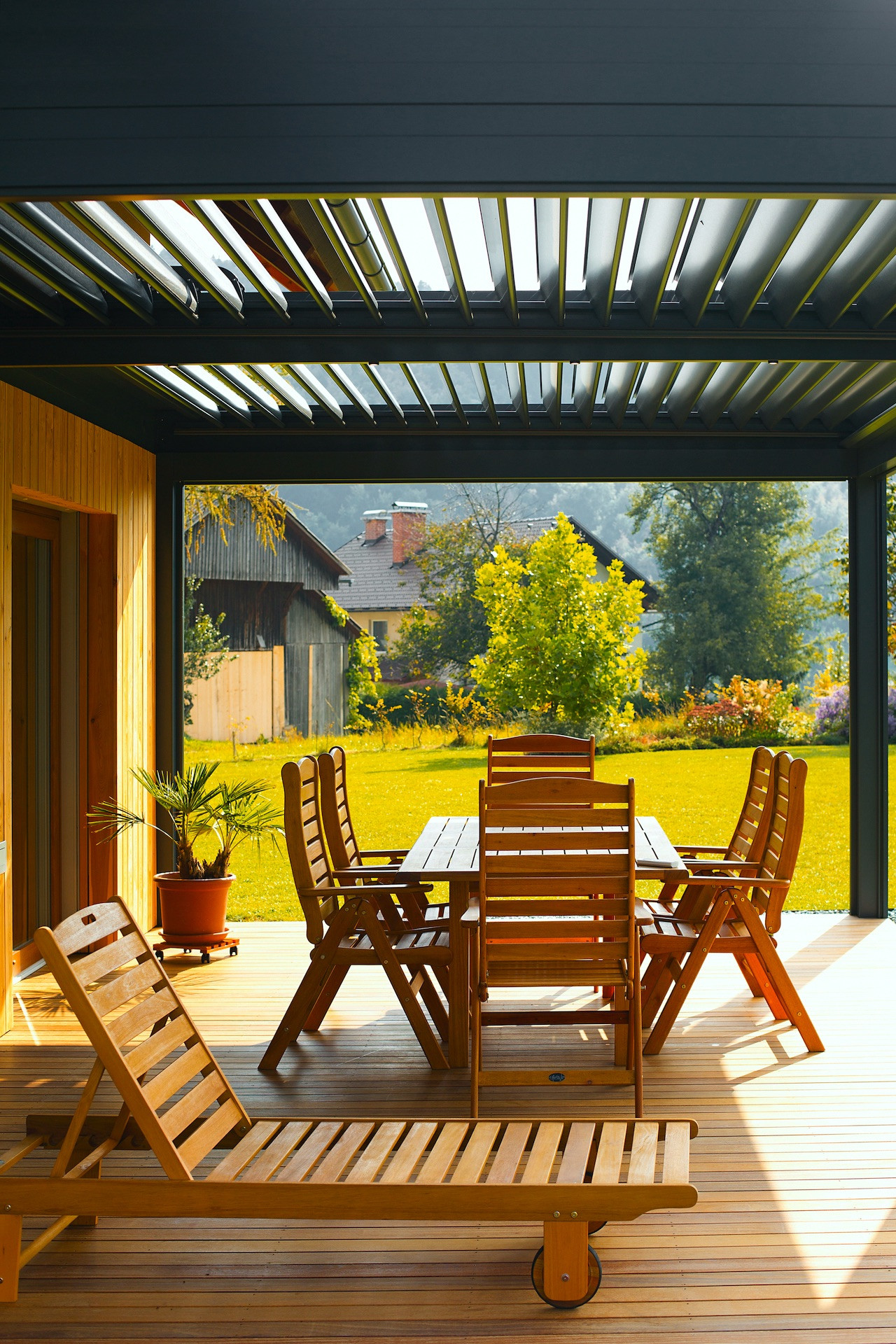 Projekt PŠ Grahovo - Bioklimatska pergola Misteral - Terasa, Brisole, zip rolo