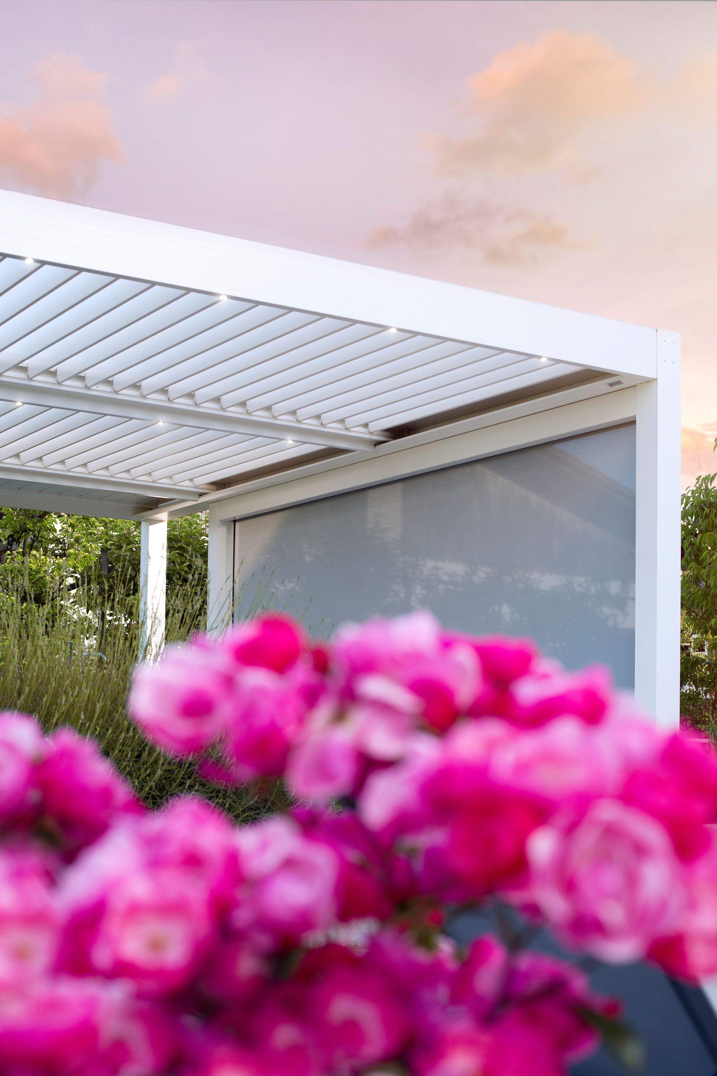 Projekt VP Ljubljana - Bioklimatska pergola Misteral - Terasa, Brisole, zip rolo