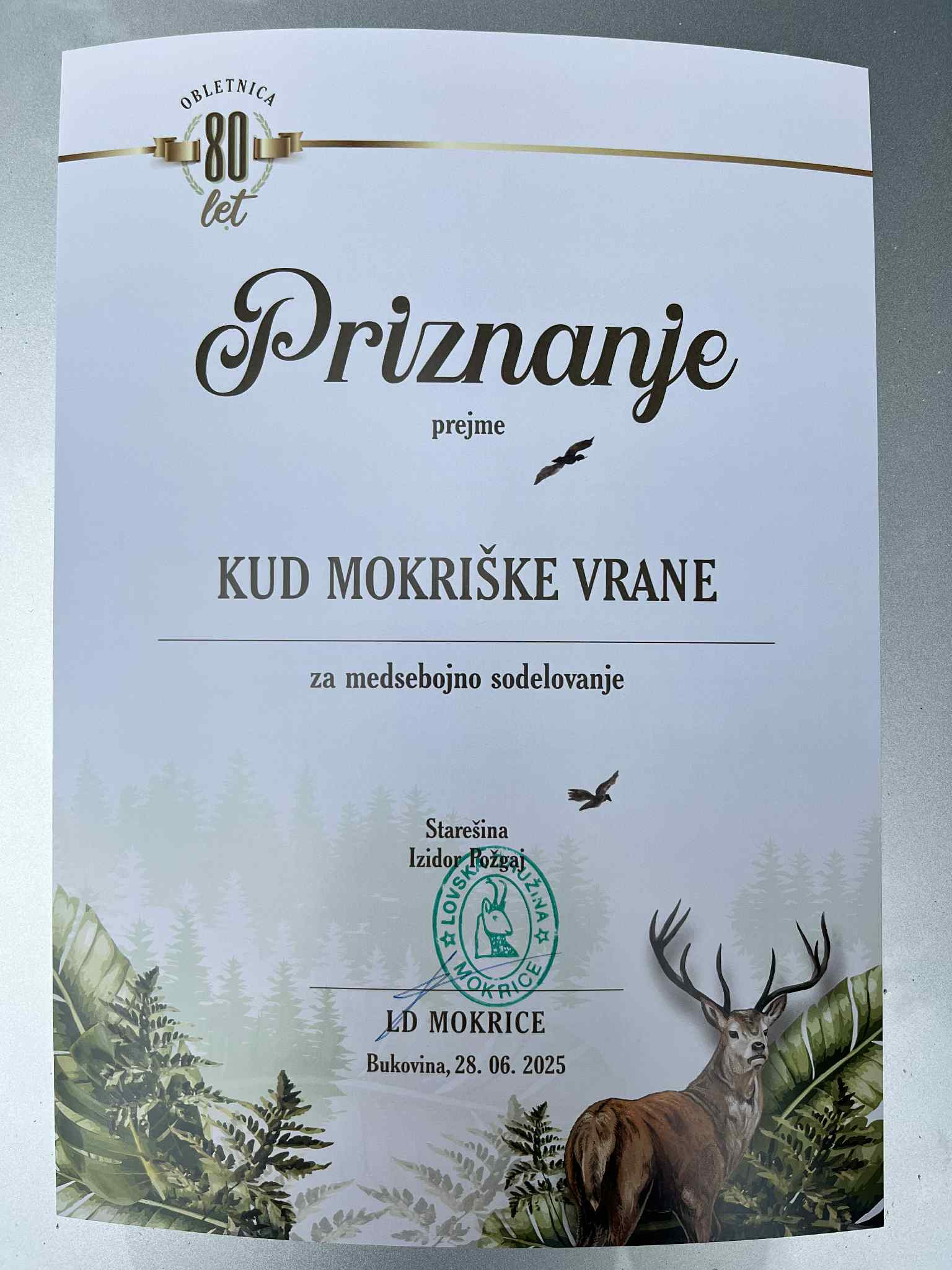 70 let Lovske družine Mokrice