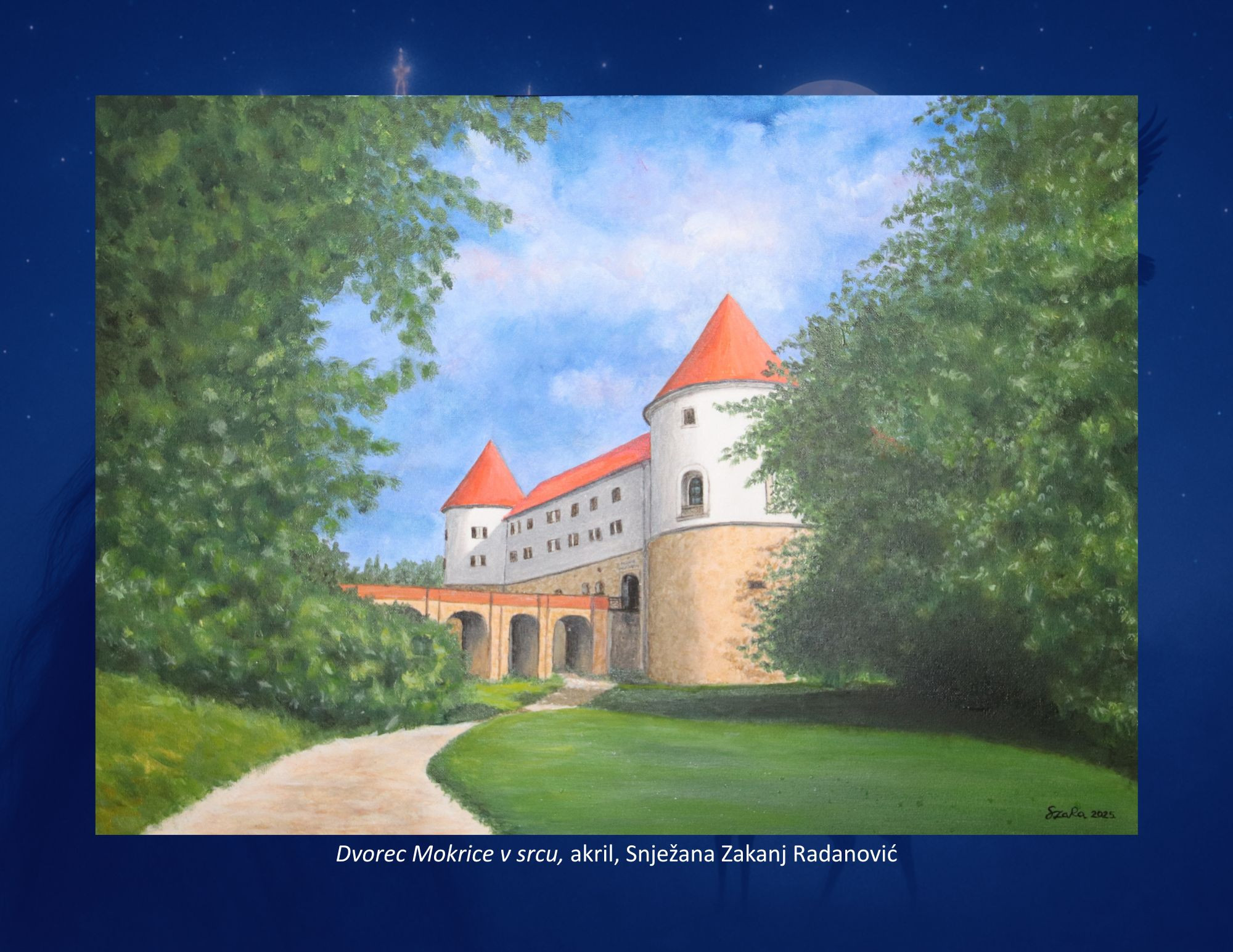 Likovna dela napolnila Grad Mokrice