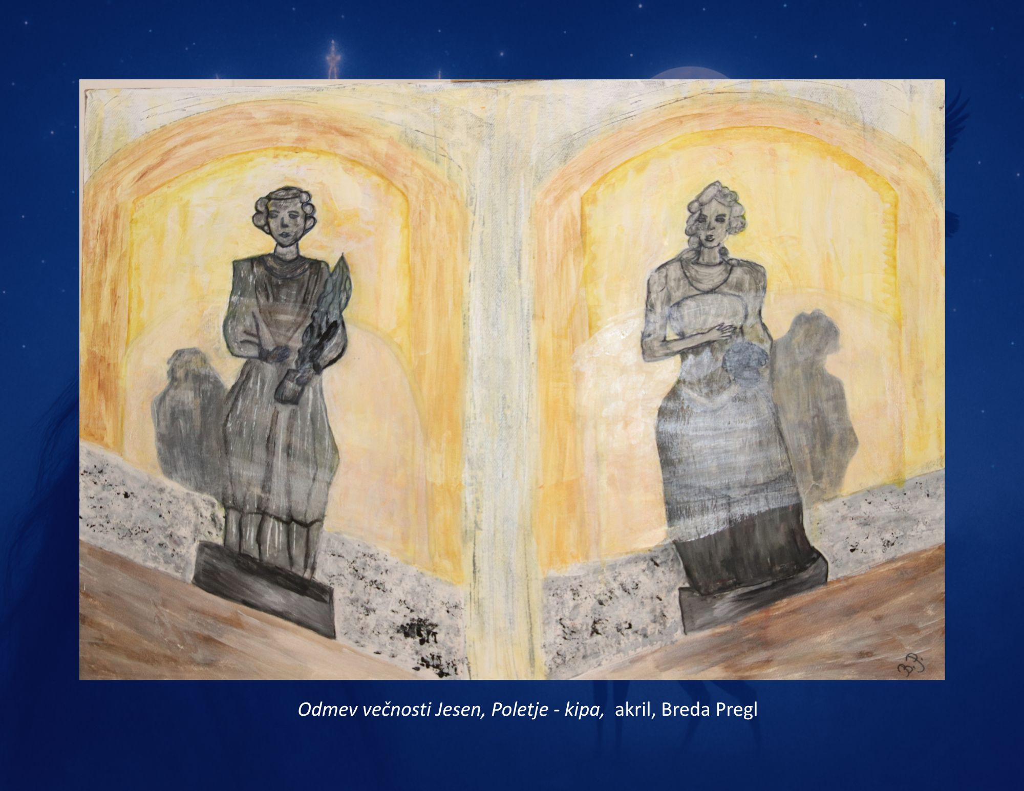 Likovna dela napolnila Grad Mokrice