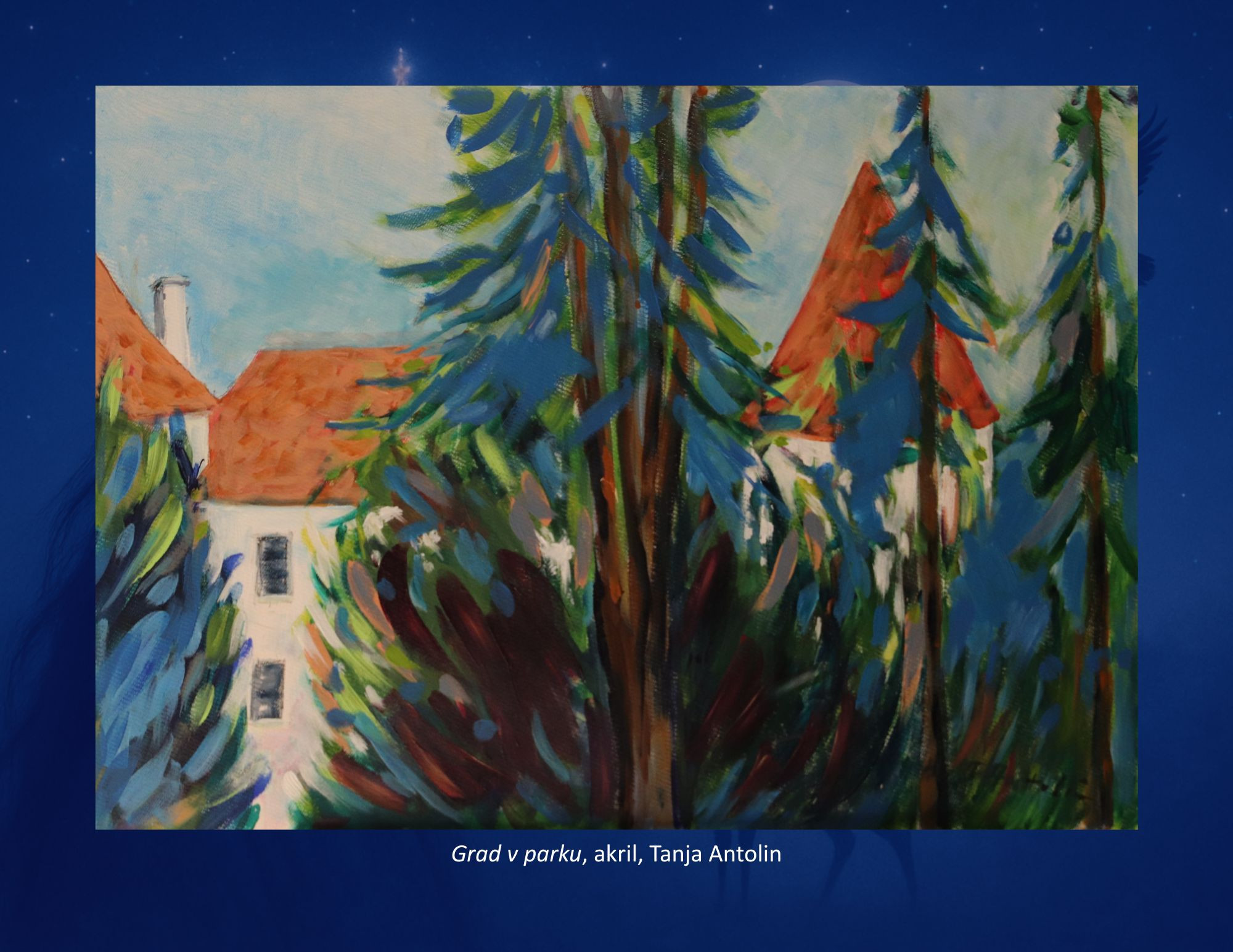 Likovna dela napolnila Grad Mokrice