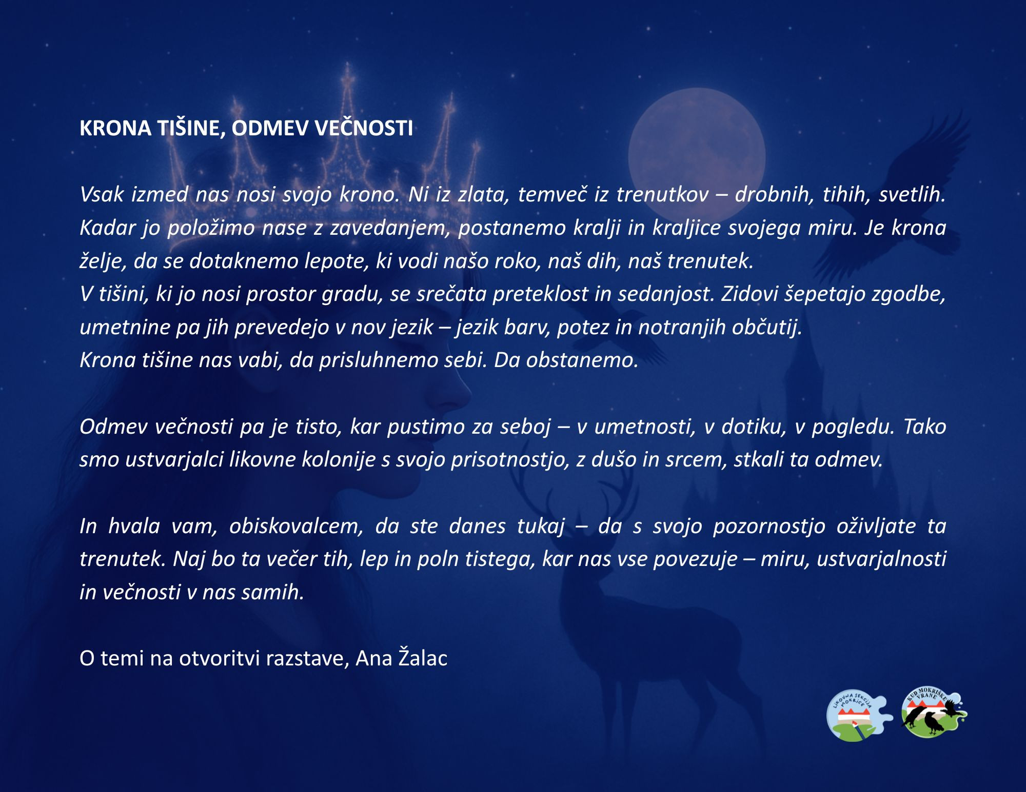 Likovna dela napolnila Grad Mokrice