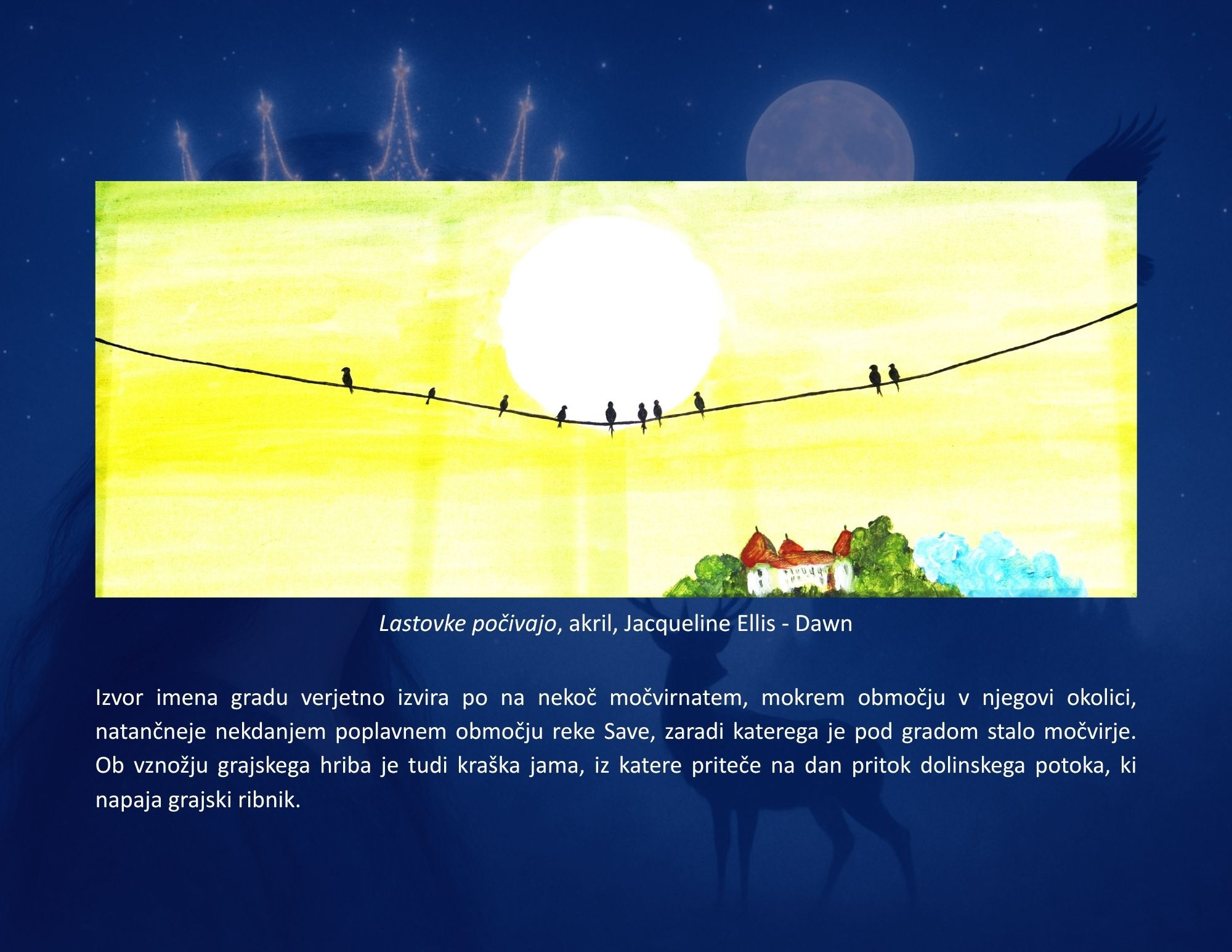 Likovna dela napolnila Grad Mokrice