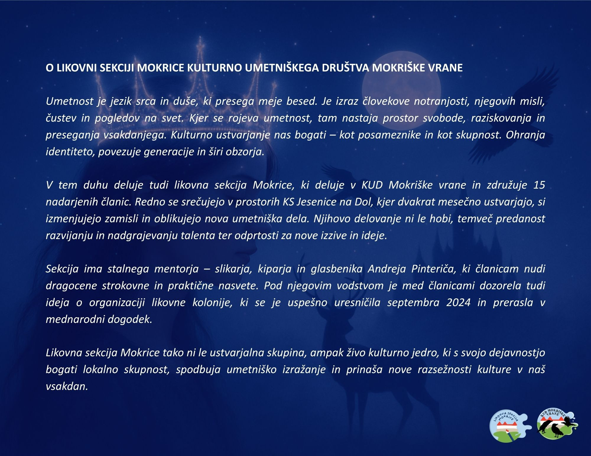 Likovna dela napolnila Grad Mokrice