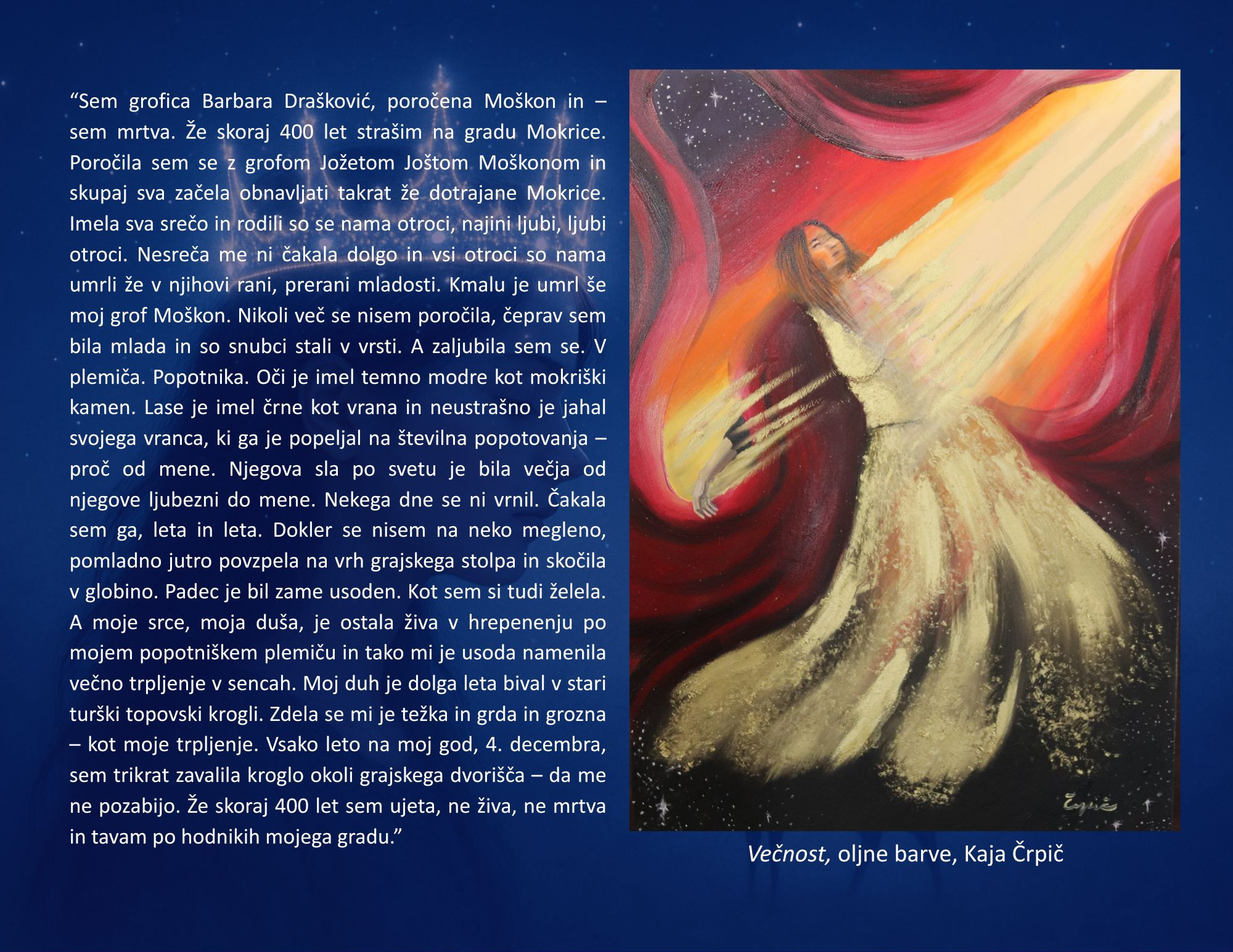 Likovna dela napolnila Grad Mokrice