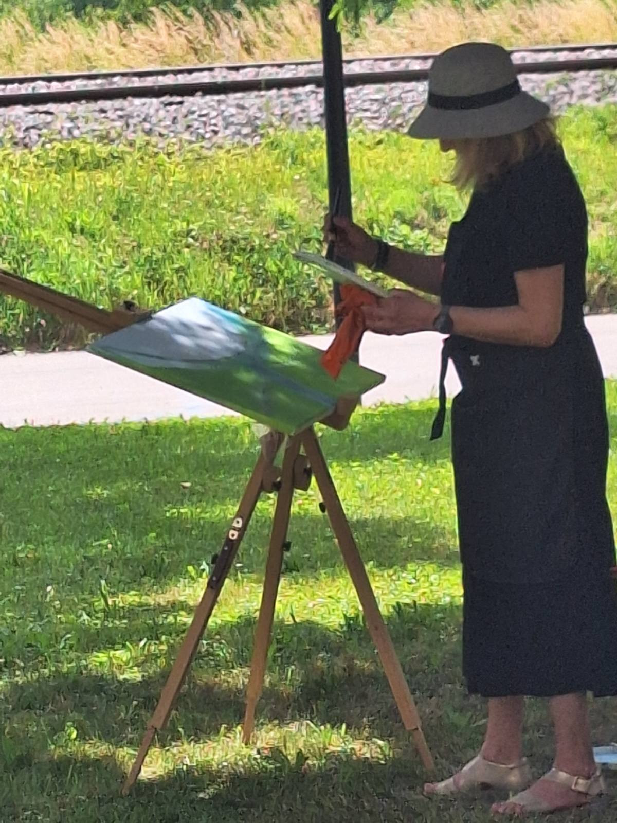 Likovniki smo slikali na dvoru Lužnica