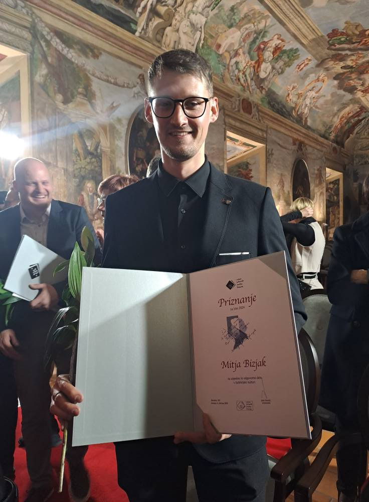 Priznanje ZKD Brežice Mitji Bizjaku