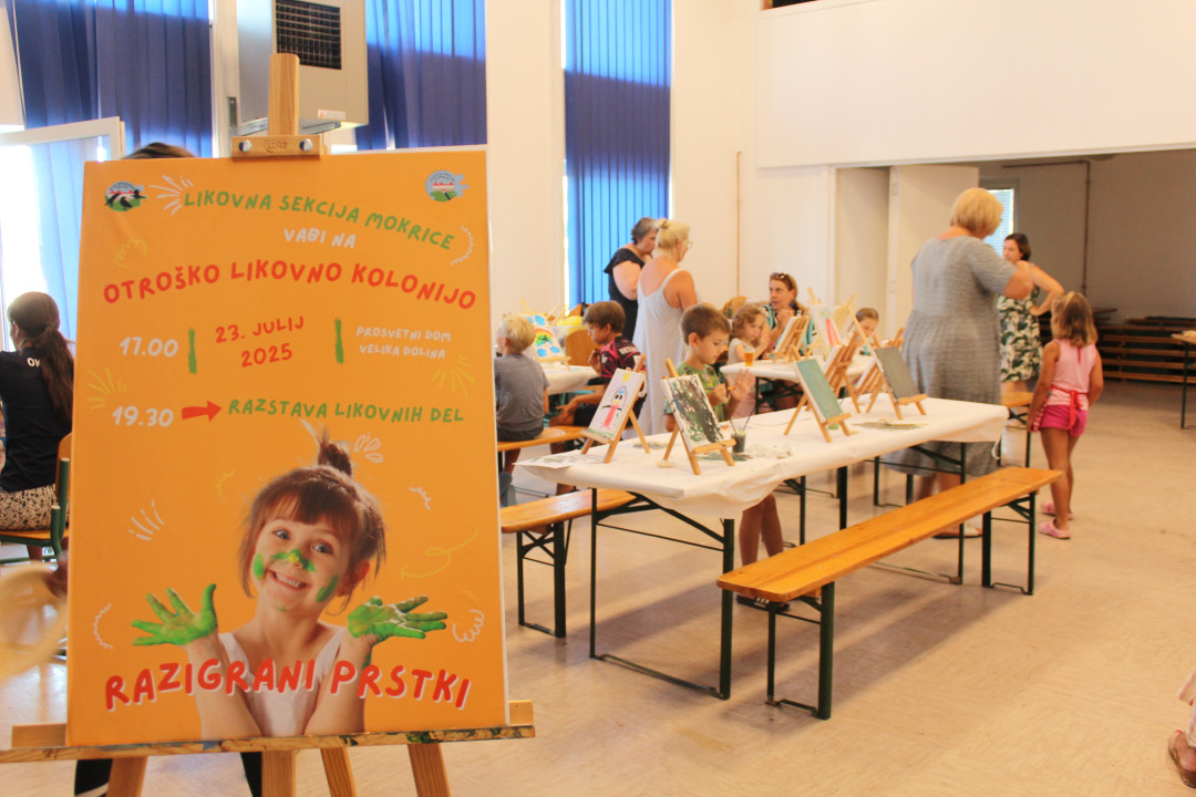 Razigrani prstki so slikali