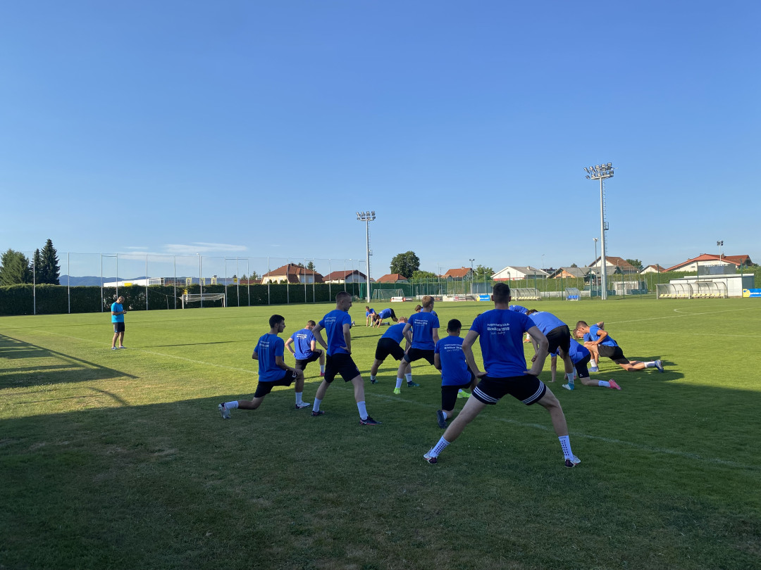 Priprave članov NK Brežice 1919 Terme Čatež