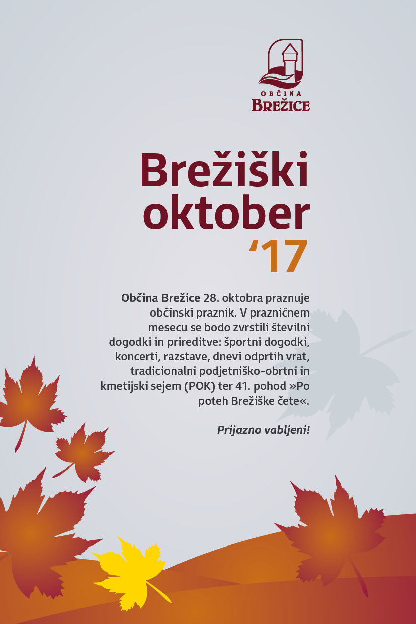 Program dogodkov Brežiški oktober 2017