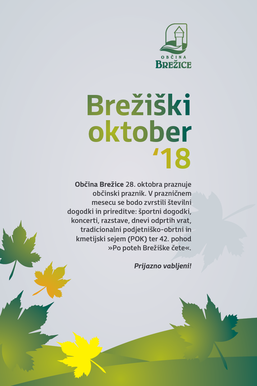 Program dogodkov Brežiški oktober 2018
