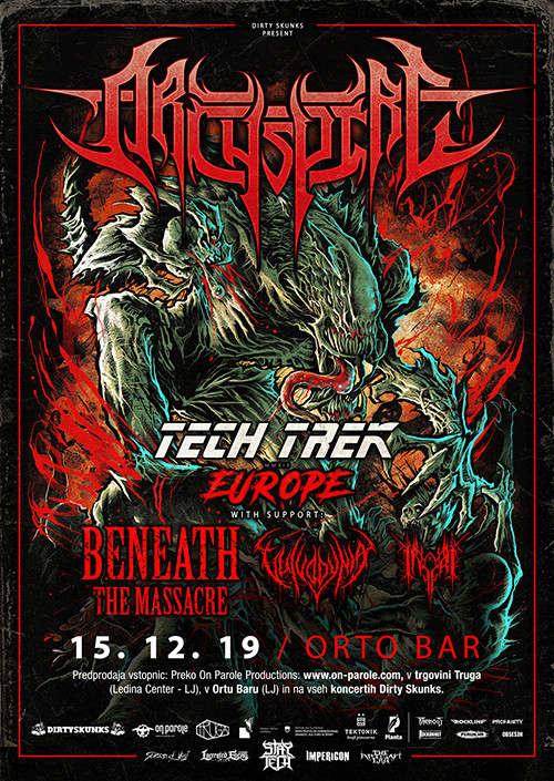 Archspire (Can), Beneath the Massacre (Can), Vulvodynia (RSA), Inferi (USA)