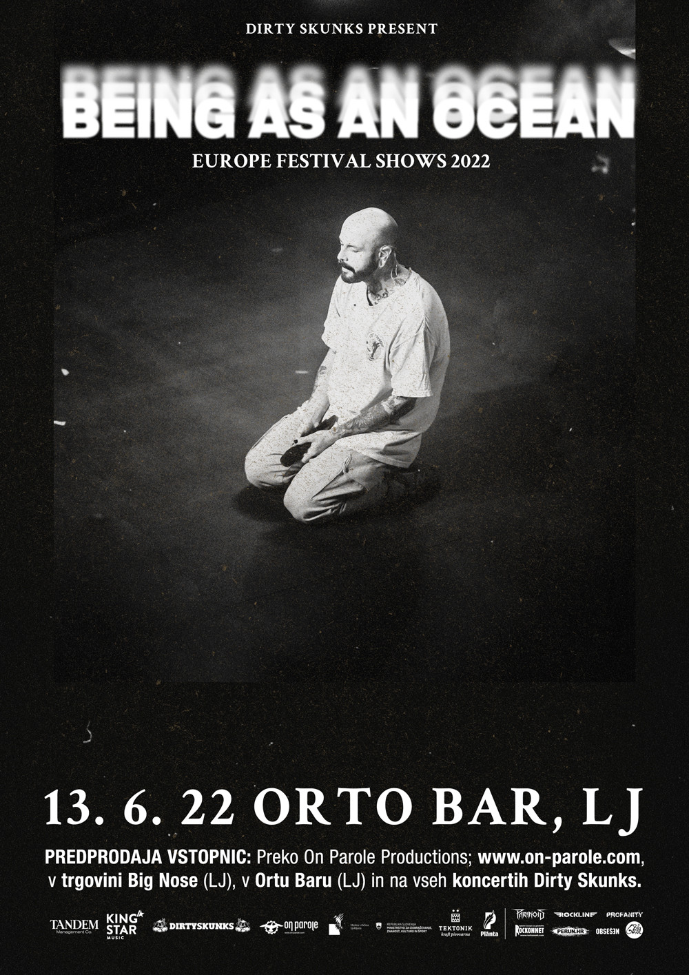 Being as an Ocean (USA), Monstrumental (Slo), Relentless Youth (Slo)