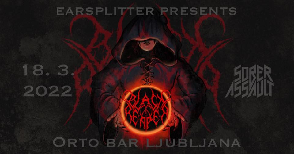 Black Reaper release albuma Under The Dying Sun / support Sober Assault