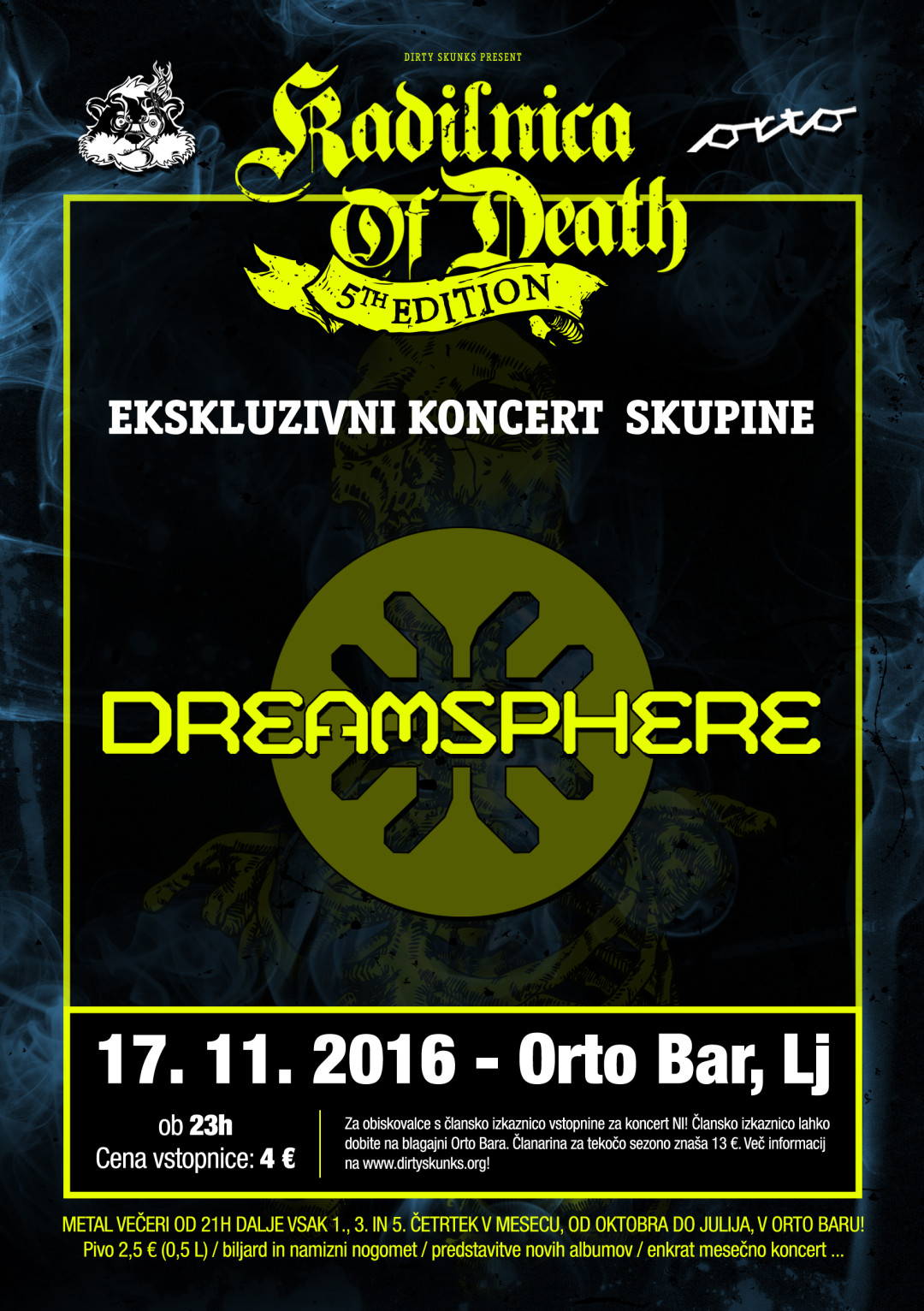 Kadilnica of Death: Ekskluzivni koncert skupine Dreamsphere