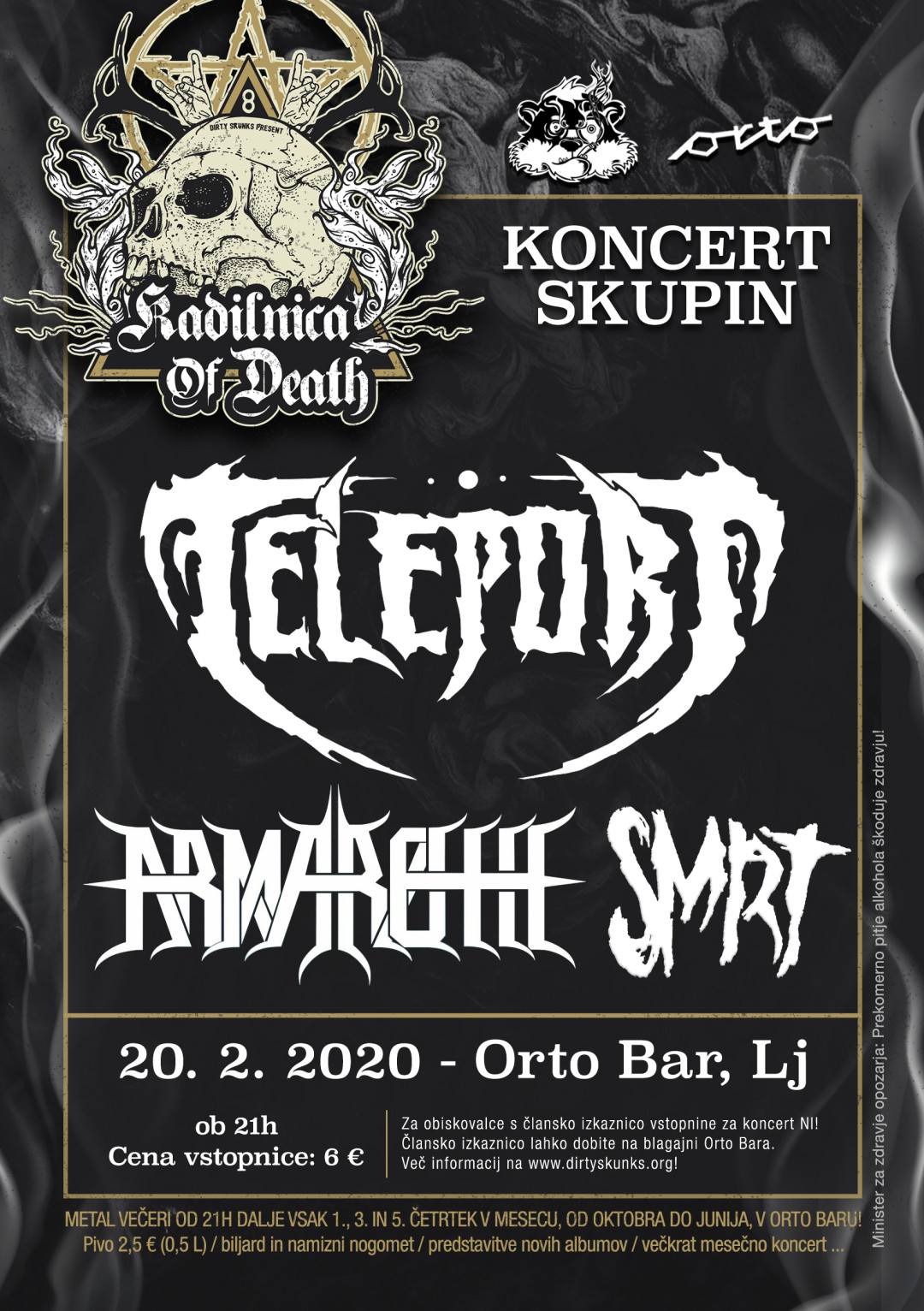 Kadilnica of Death: Teleport (Si), Armaroth (Si), Smrt (Si)