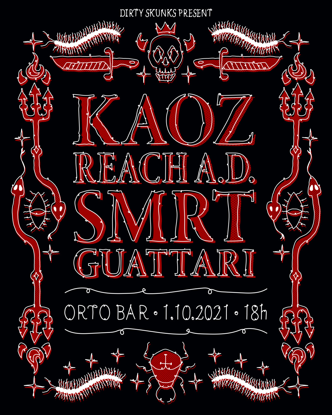 Kaoz, Reach A.D., Guattari, Smrt