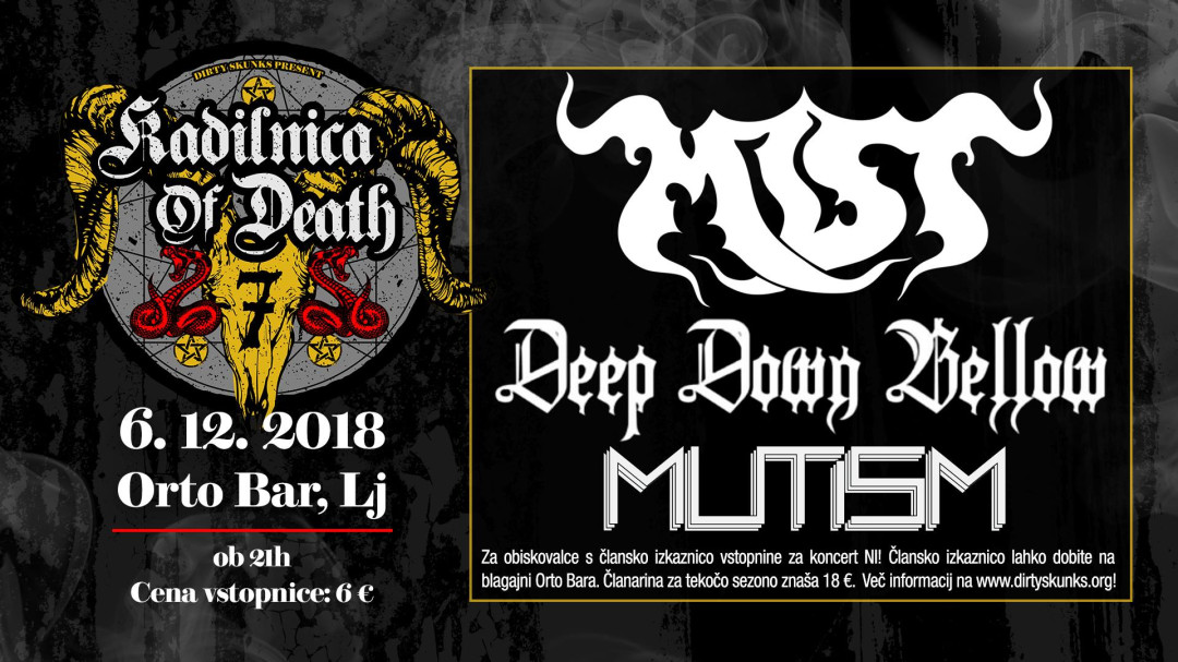 KoD : Mist (Slo), Deep Down Bellow (Slo), Mutism (Slo)