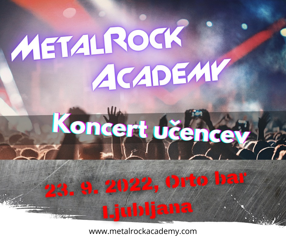 Koncert učencev MetalRock Akademije 2022