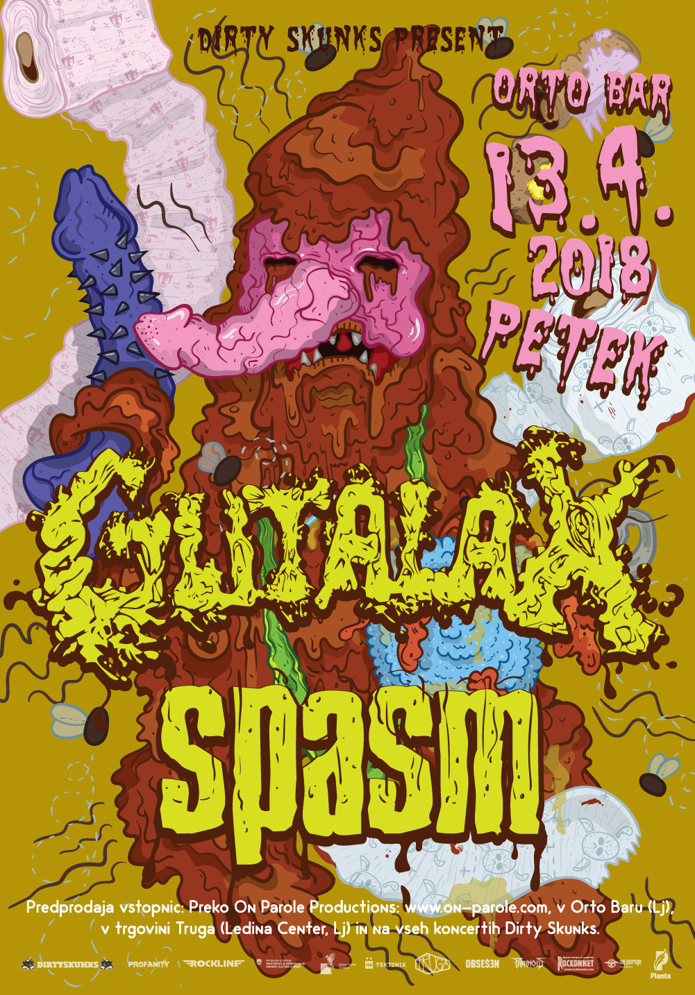 Orto Fest 2018 - Gutalax (CZ), Spasm (CZ), Glista (SLO)