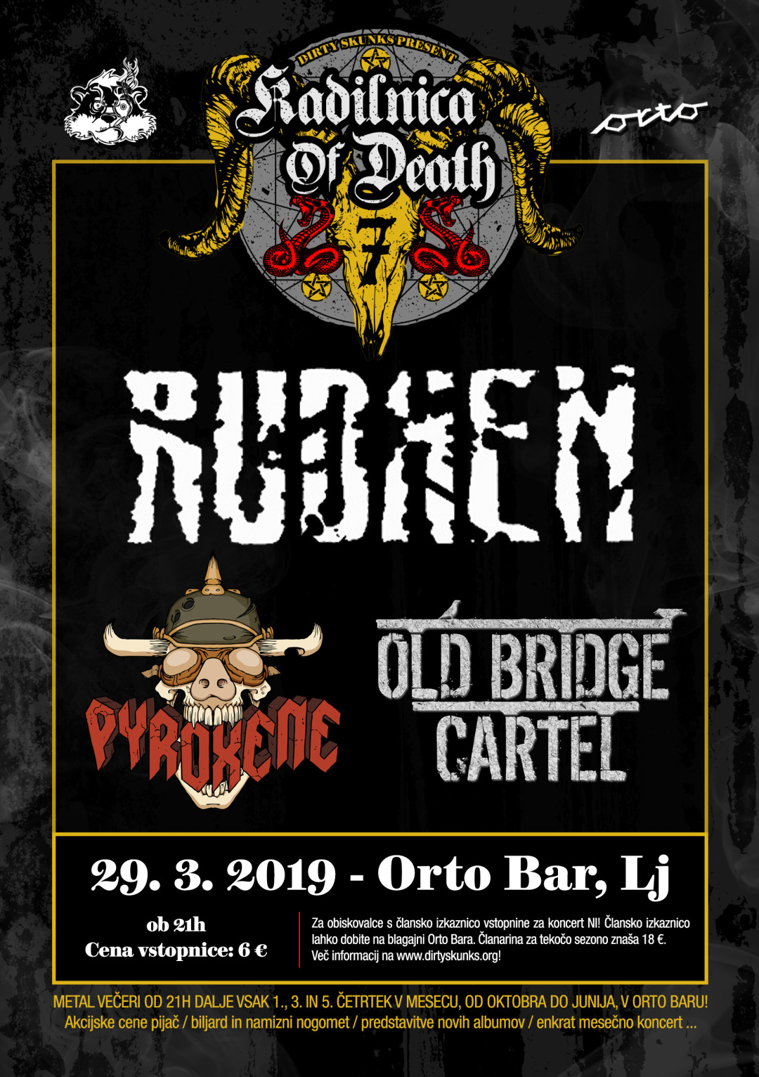 Orto Fest 2019 - Rudhen (I), Pyroxene (SLO), Old Bridge Cartel (SLO)