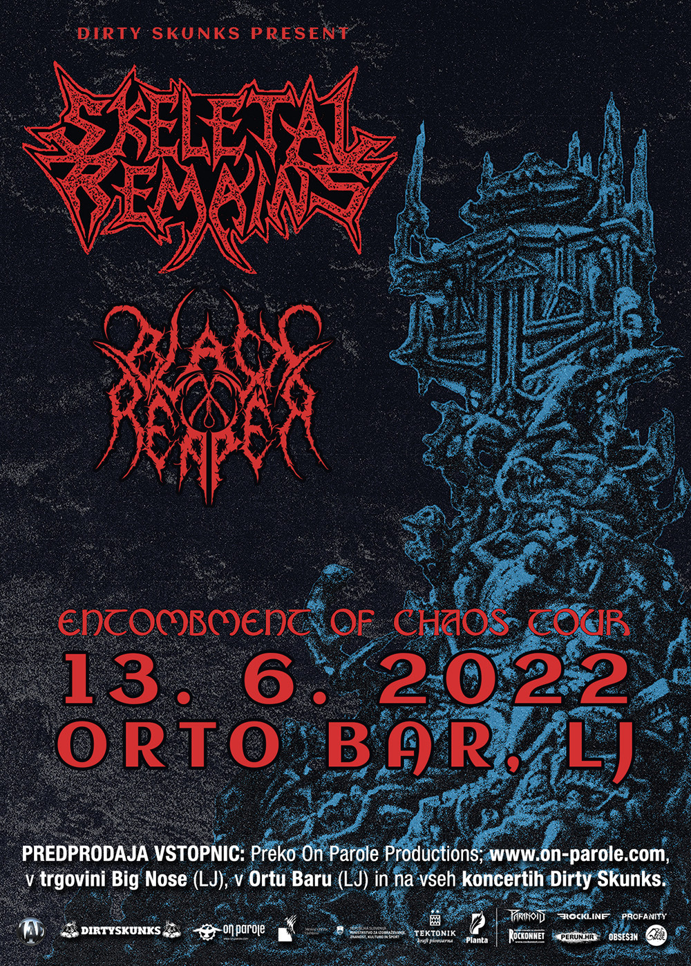 Skeletal Remains (USA), Black Reaper (Slo)