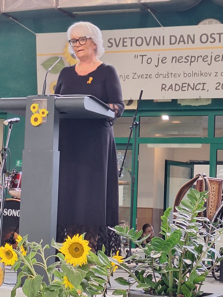 Predsednica Zveze društev bolnikov z osteoporozo Slovenije Janja Rednjak
