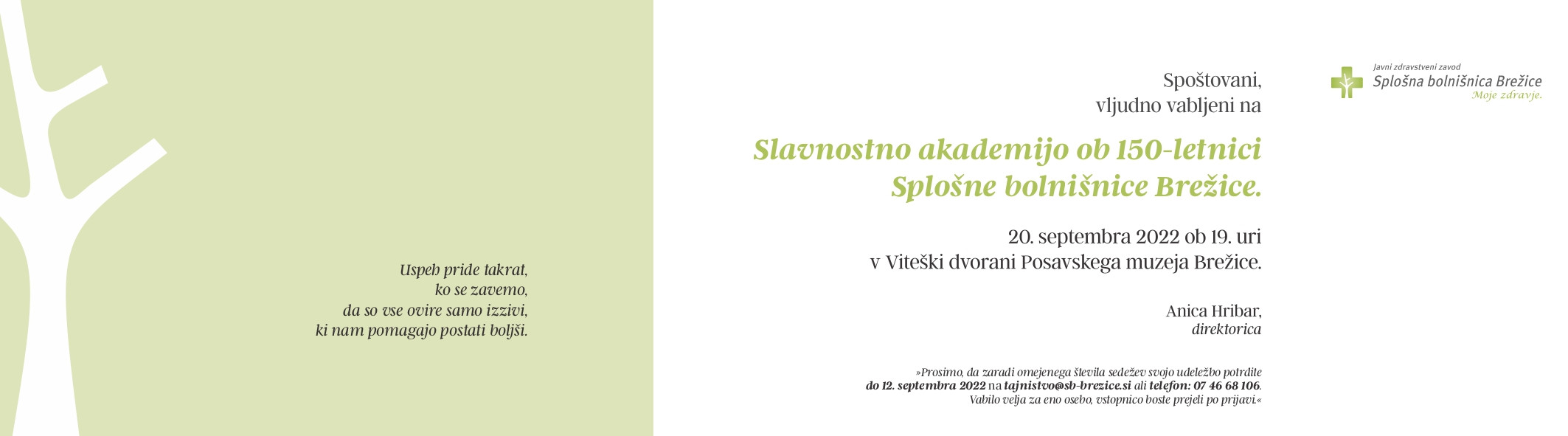150 let Splošne bolnišnice Brežice