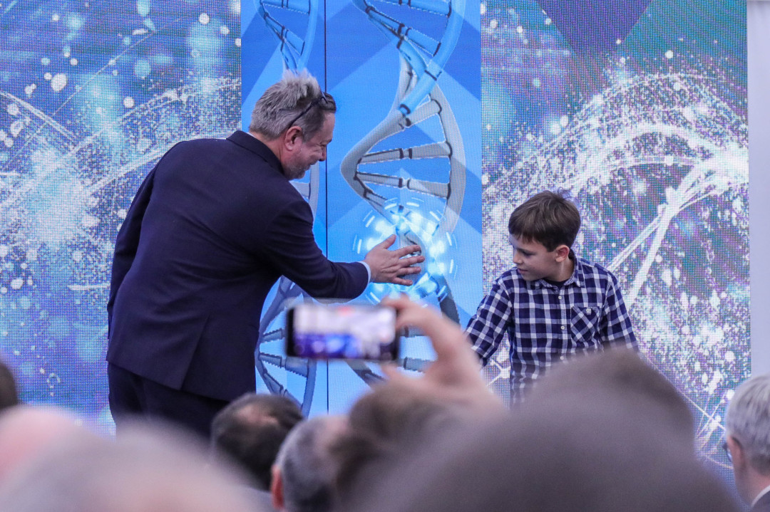 postavitvi temeljnega kamna za Visokotehnološki proizvodni center za podobna biološka zdravila