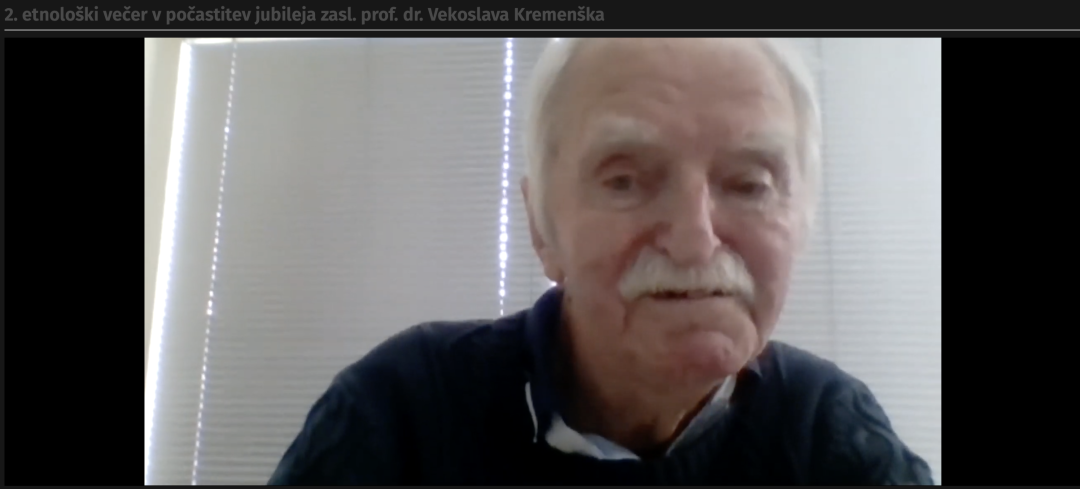2. etnološki večer v počastitev jubileja zasl. prof. dr. Vekoslava Kremenška