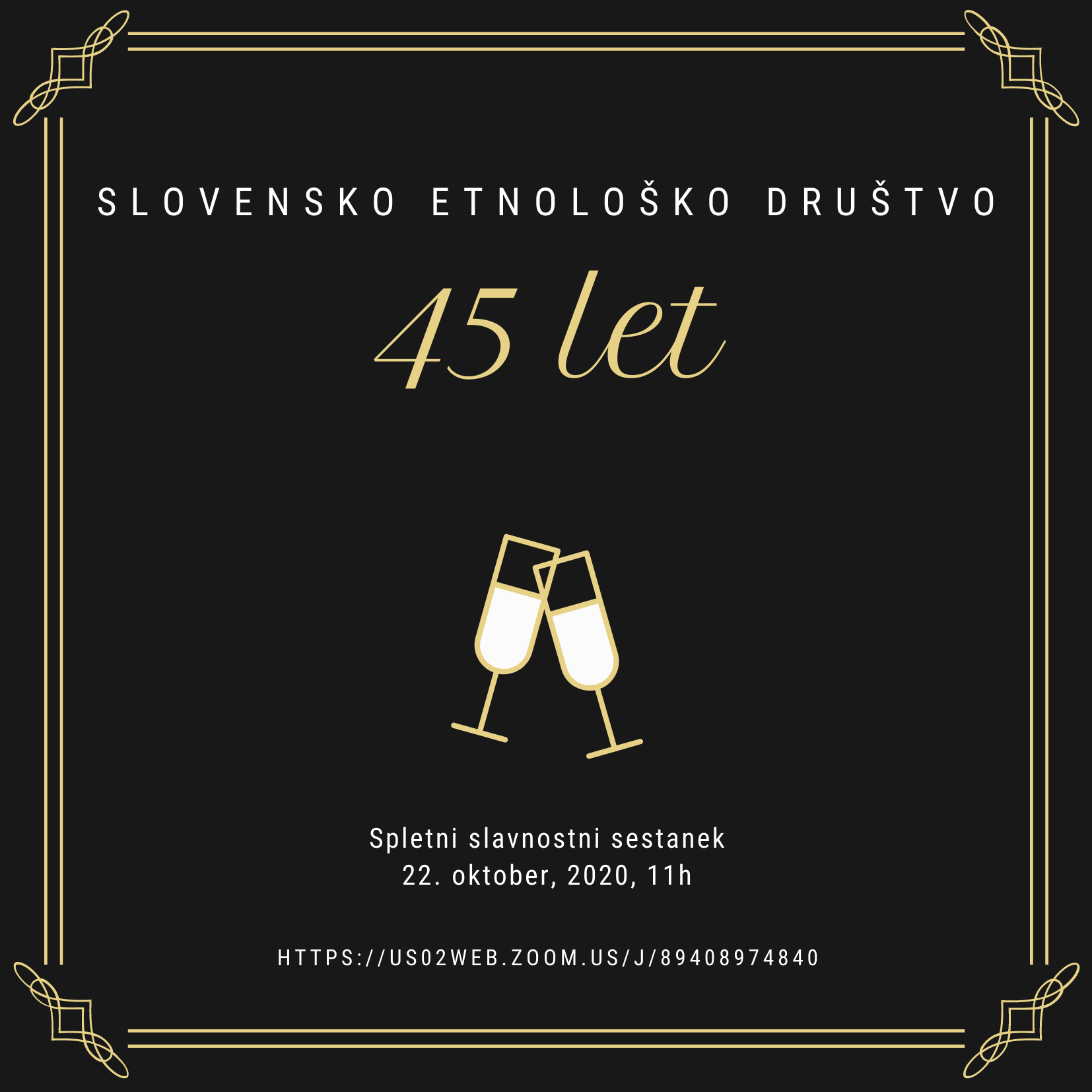 45 let Slovenskega etnološkega društva, 22.10.2020