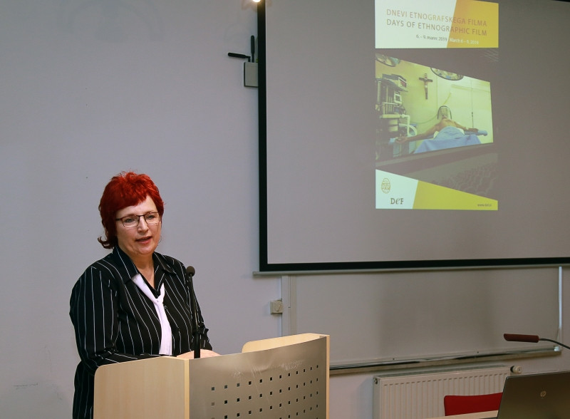 Nadja Valentinčič Furlan. Foto: Igor Lapajne. Dnevi etnografskega filma 6.-9. marec 2019