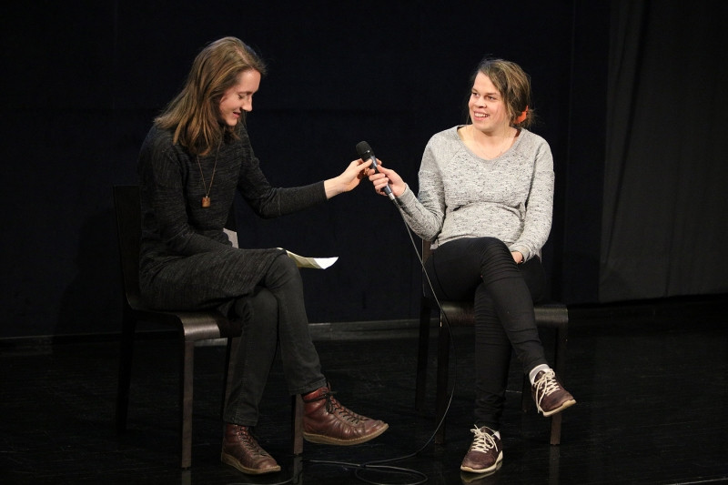 Manca Filak, Tiia Grøn. Foto: Žiga Gorišek. Dnevi etnografskega filma 6.-9. marec 2019