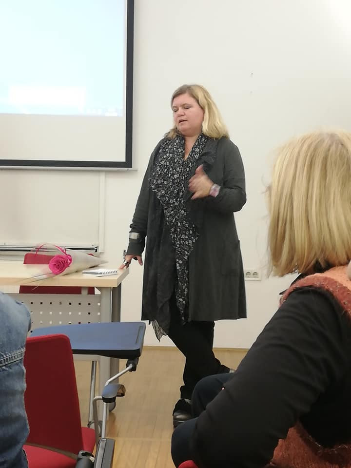 Etnološki večer: film dr. Anje Moric Globoko v srcu jo čutimo, 6. november 2018. Foto: Zora Slivnik.