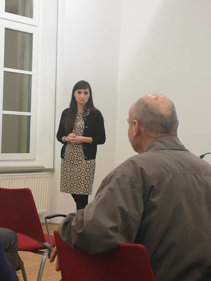 Etnološki večer: film dr. Anje Moric Globoko v srcu jo čutimo, 6. november 2018. Foto: Zora Slivnik.