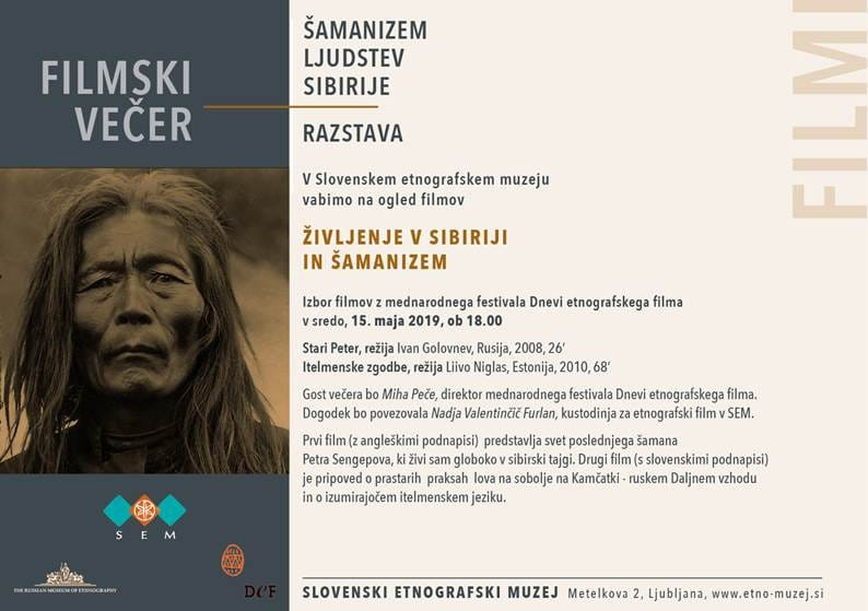 Filmski večer Življenje in šamanizem v Sibiriji, 15. maj 2019