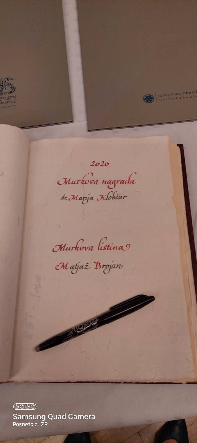 Podelitev Murkove nagrade in murkovih listin za leto 2020 v 2021