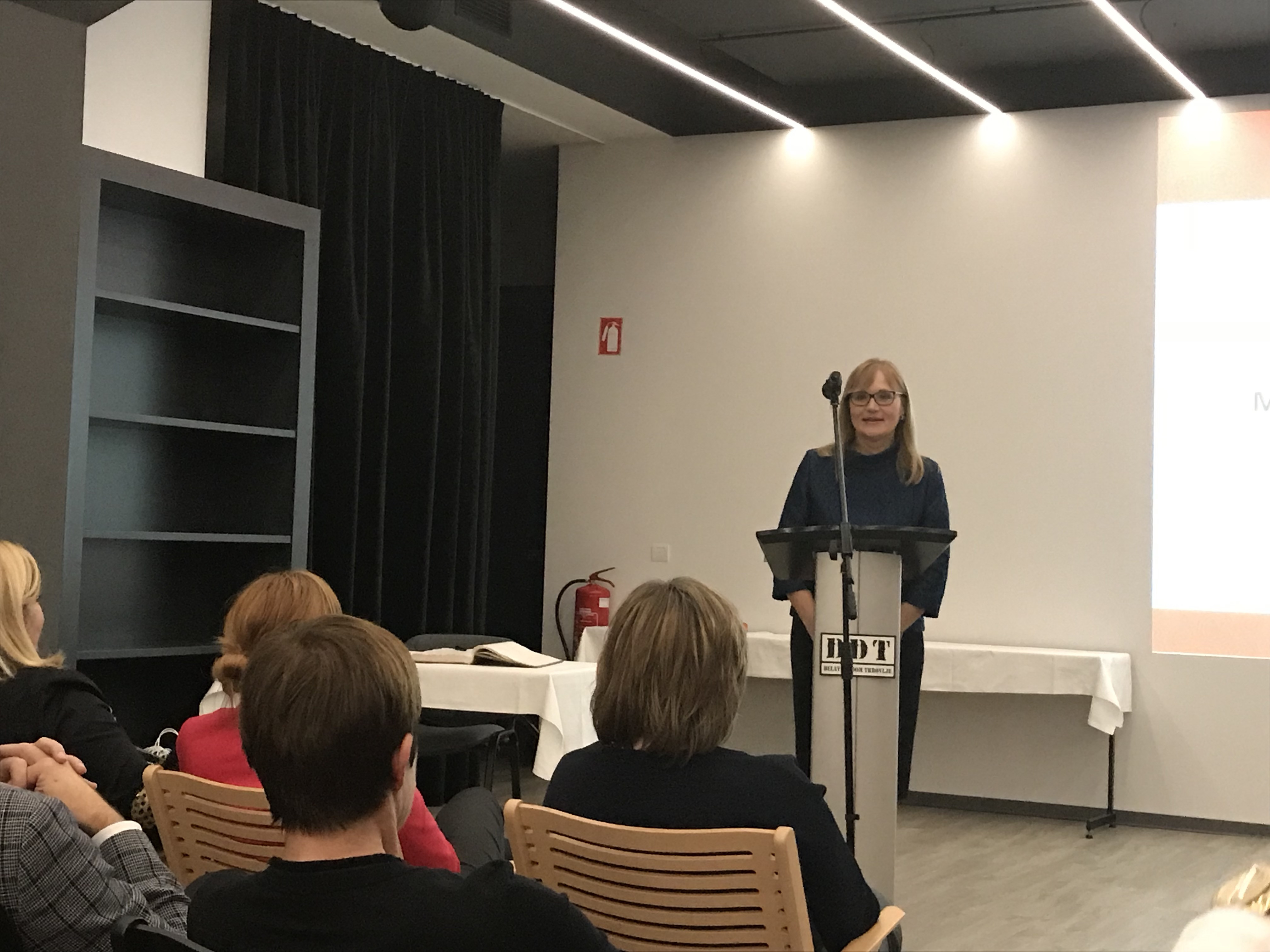 Nagrajenka dr. Maja Godina Golija. Podelitev Murkove nagrade, priznanja in listine za leto 2018. Foto: dr. Anja Moric.