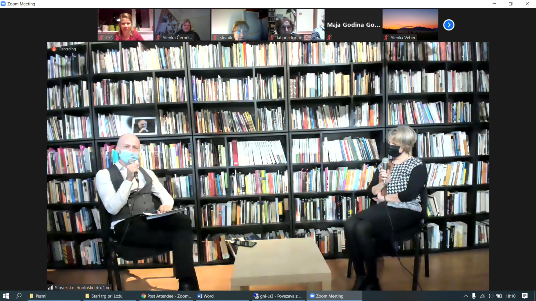 Posnetek Etnološkega večera z dr. Marijo Klobčar