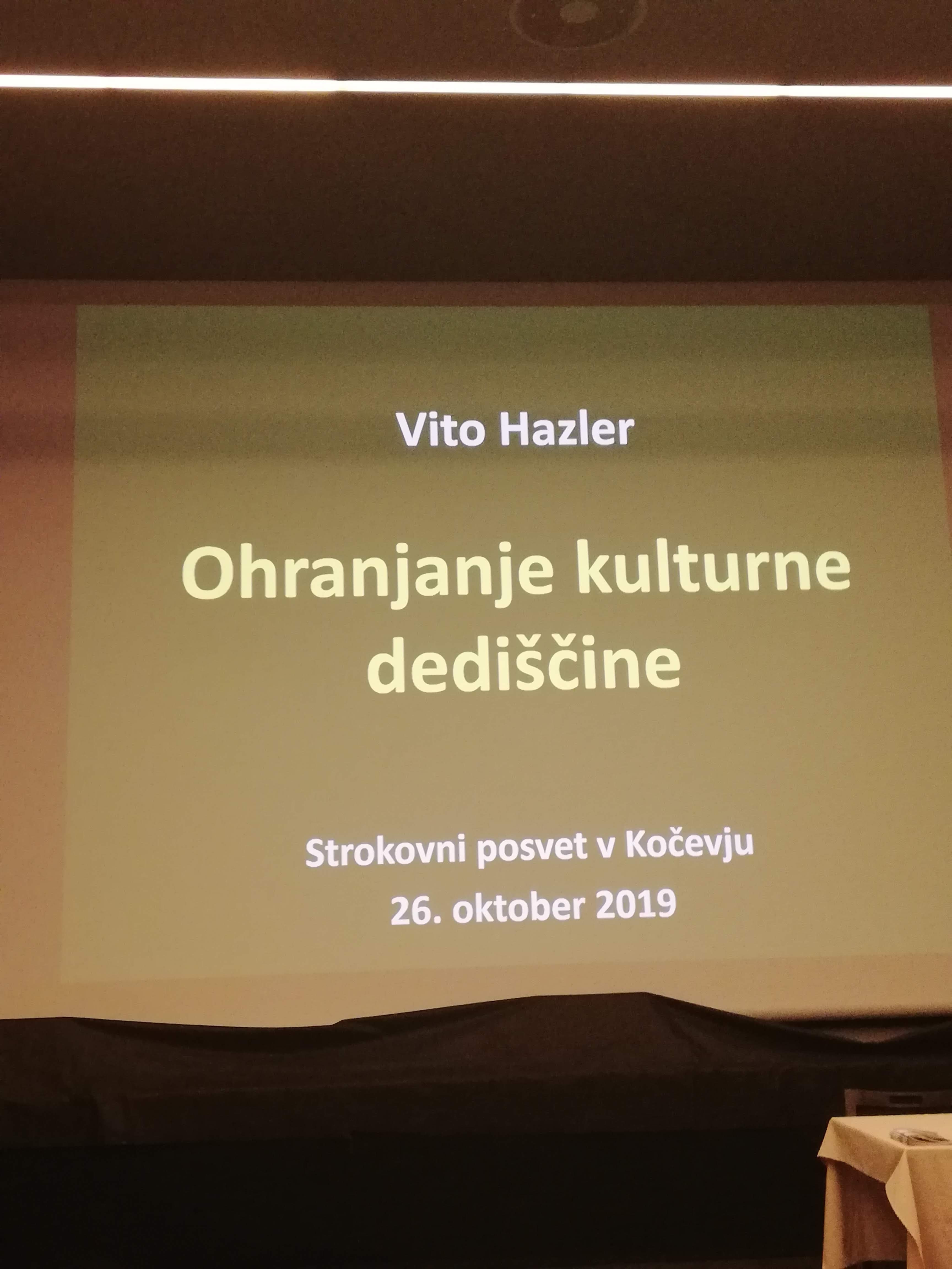 Posvet Kulturna dediščina in krajina: ohranjanje, obnova, revitalizacija - možnosti in priložnosti. Foto: Zora Slivnik.