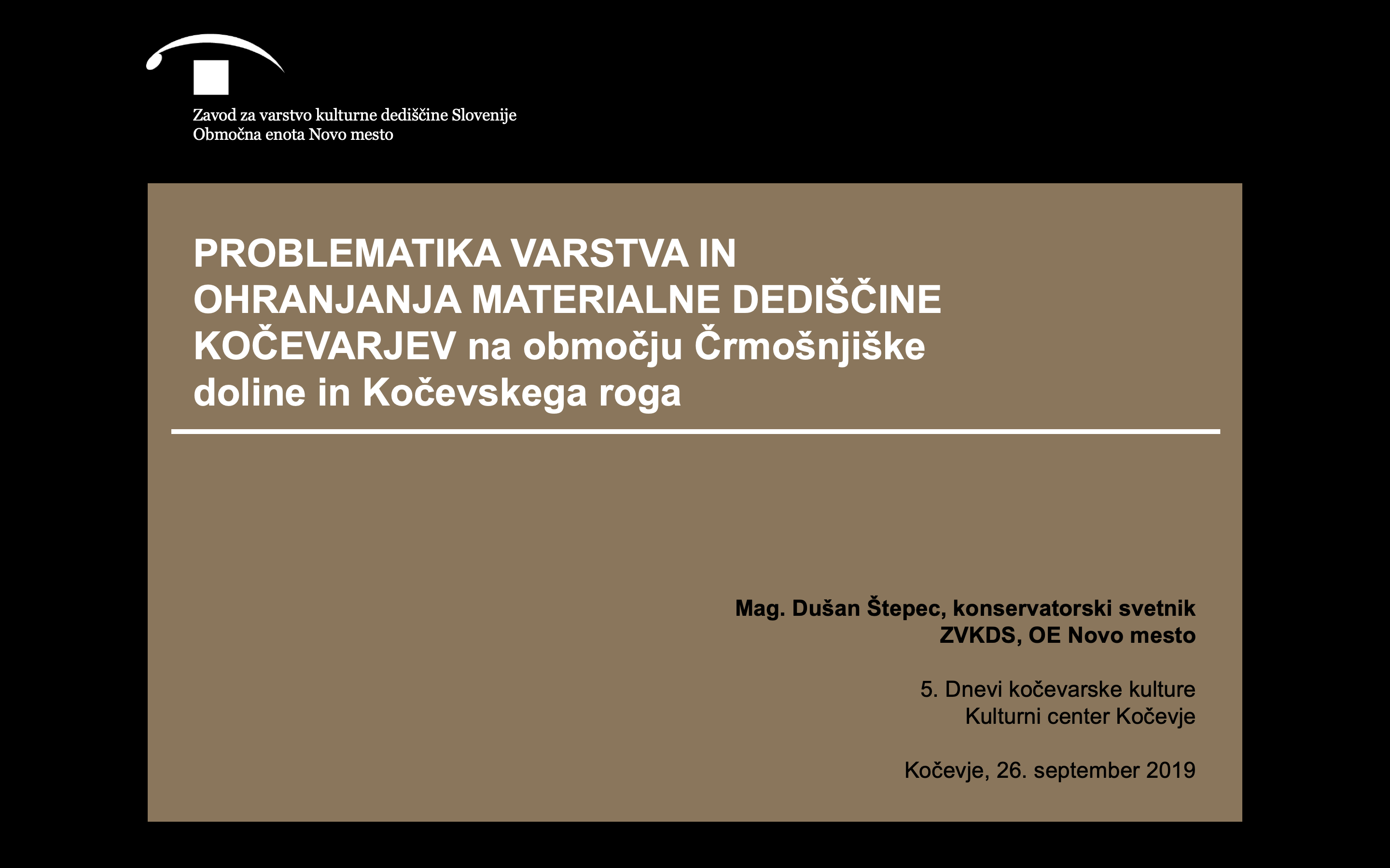 Posvet Kulturna dediščina in krajina: ohranjanje, obnova, revitalizacija - možnosti in priložnosti