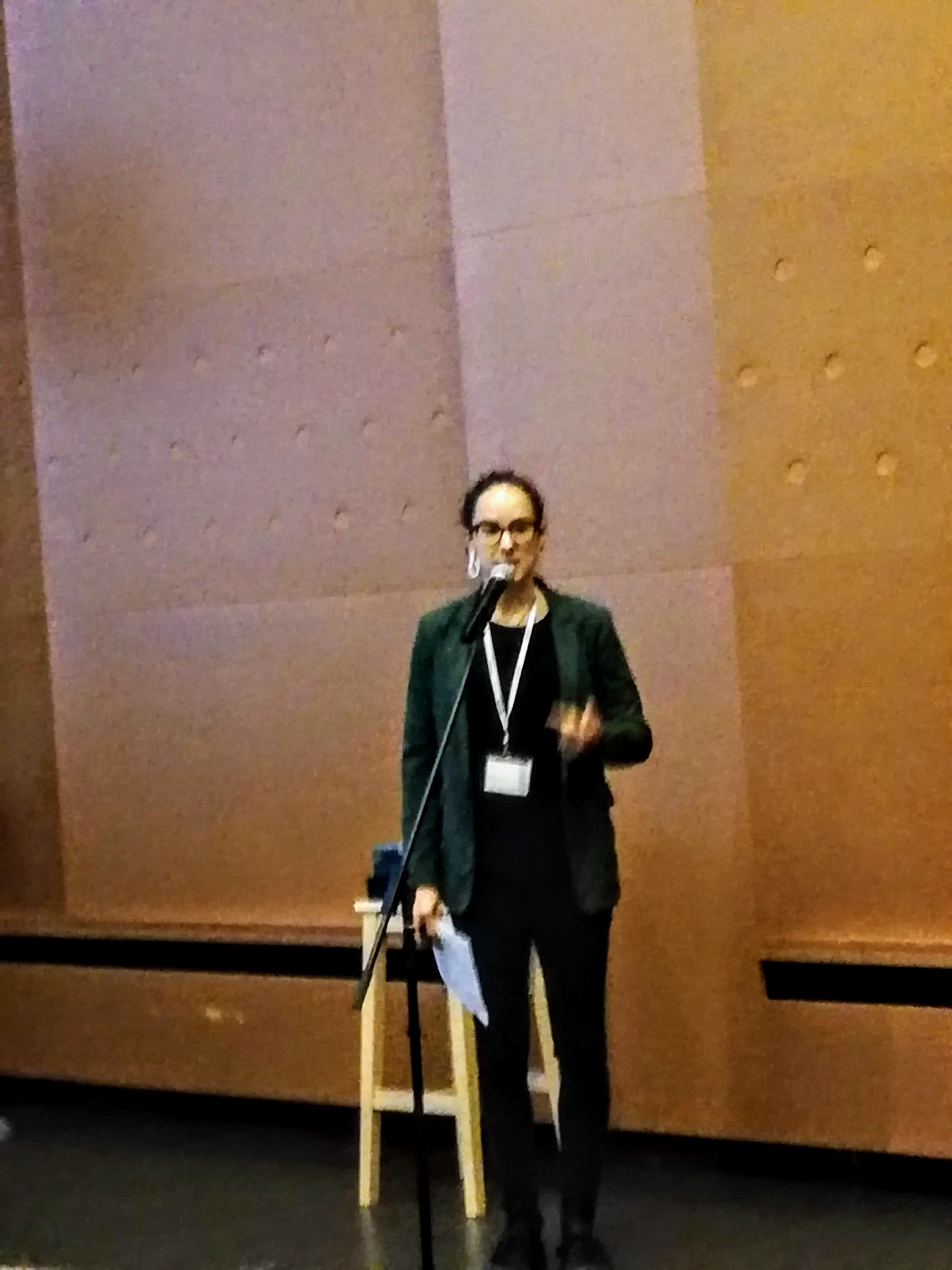 Mag. Tanja Štajdohar Urh_Kulturna dediščina in krajina: ohranjanje, obnova, revitalizacija - možnosti in priložnosti. Foto: Zora Slivnik.