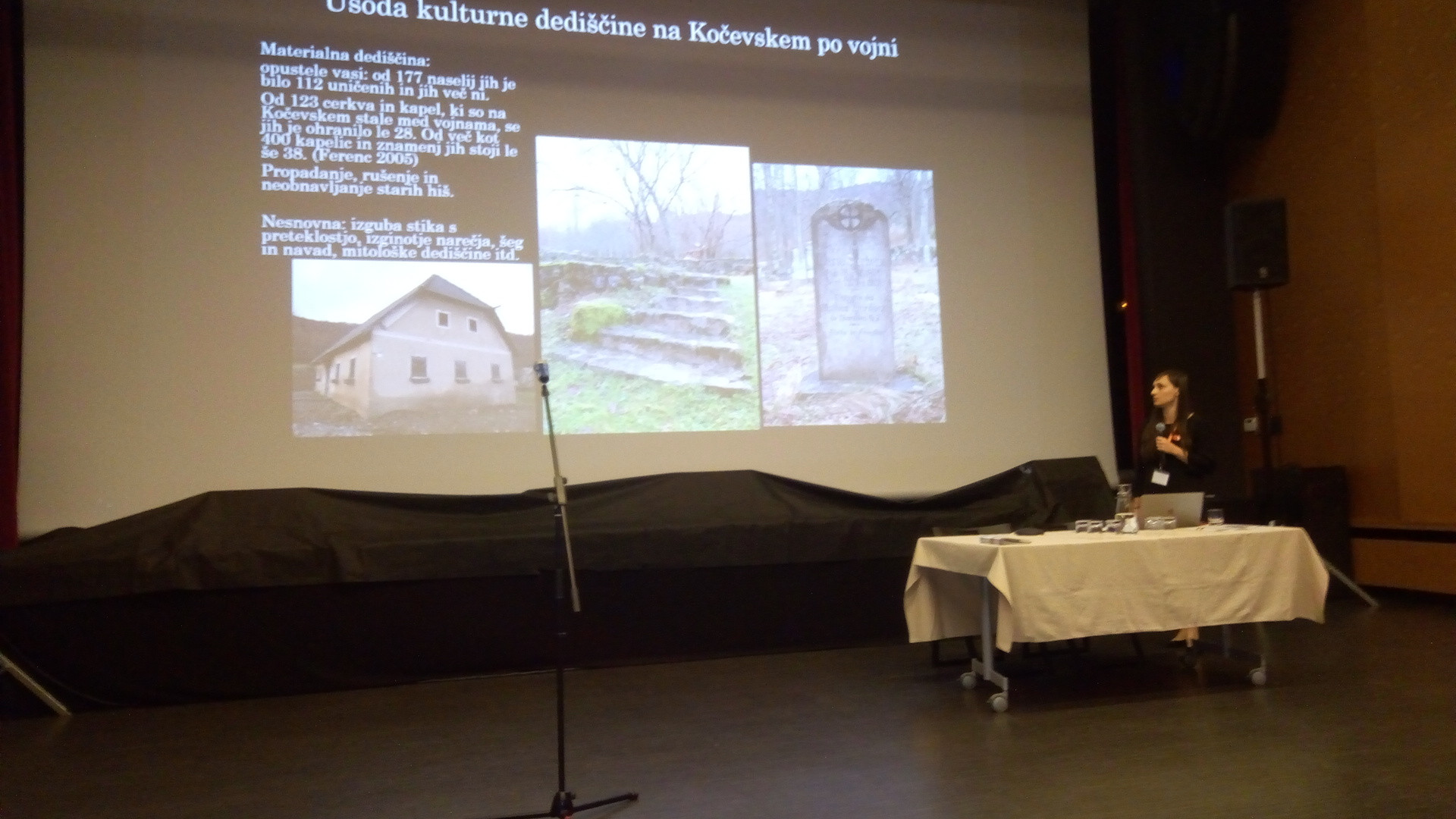 Dr. Anja Moric_Kulturna dediščina in krajina: ohranjanje, obnova, revitalizacija - možnosti in priložnosti. Foto: Stanka Glogovič.