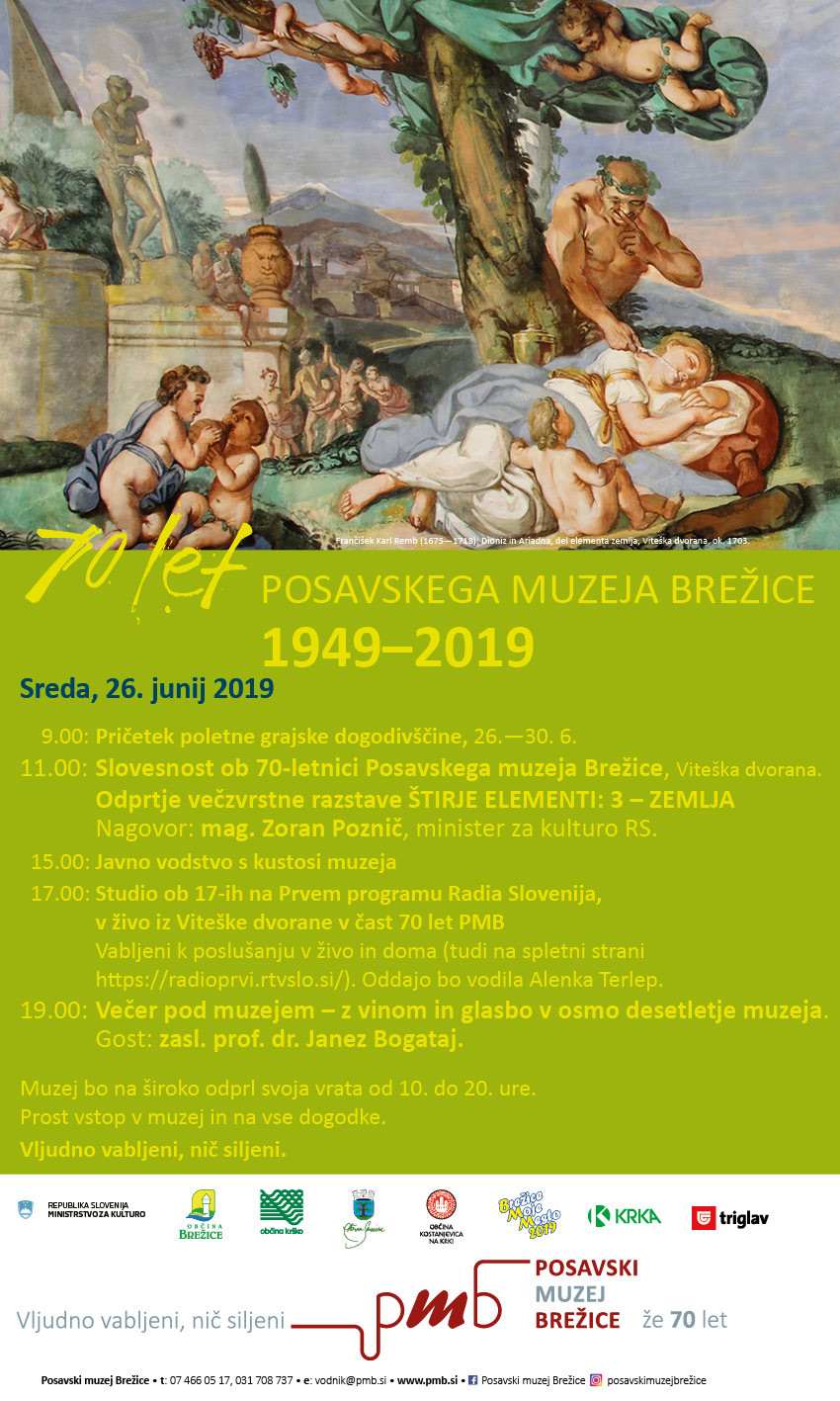 Praznovanje 70-letnice Posavskega muzeja Brežice