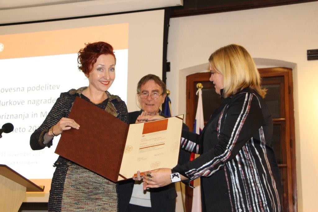 Slovesna podelitev Murkove nagrade, Murkovega priznanja in Murkove listine za leto 2017